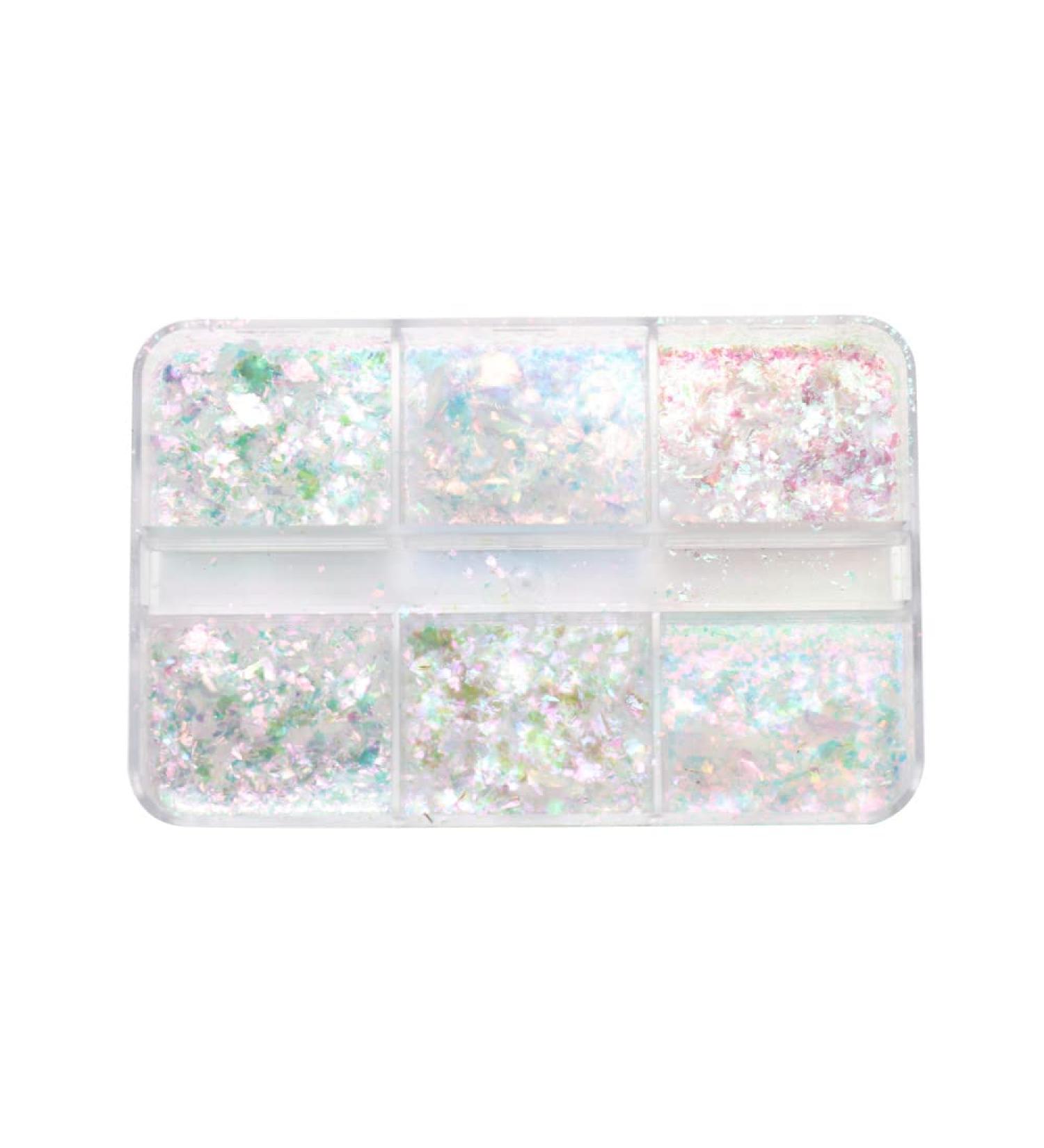 Nail Glitter Nail Art Decor Ultra-thin Aluminum Sequins Irregular Spangles Gold Glitter Flakes Nail Gold Foil(2) - Buy Online on GoSupps.com