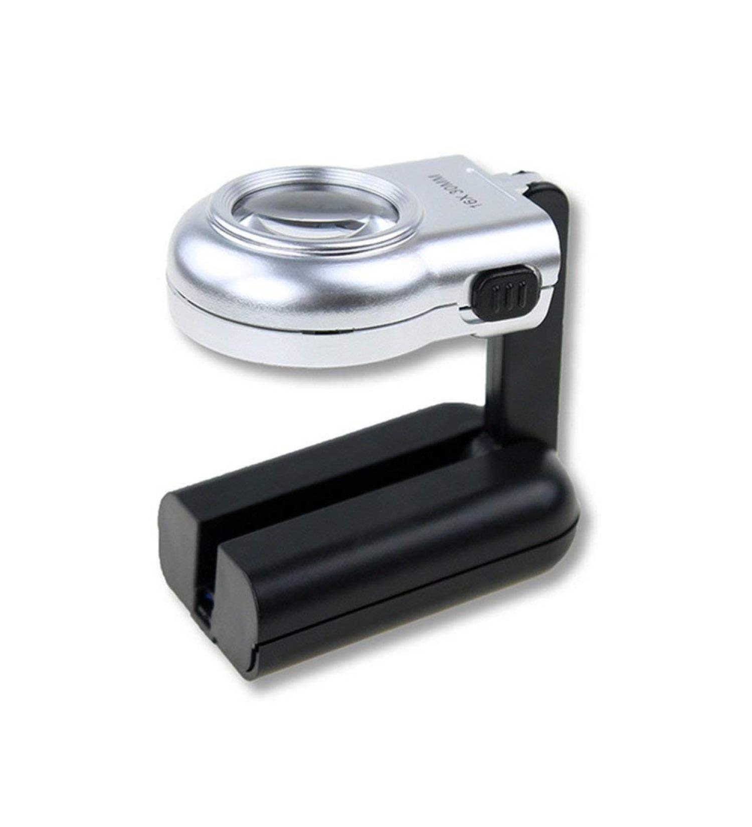 Magnifiers 16x Desktop Folding Handheld Lighting Magnifier Compatible with Elderly Youth Students Book Reading Biology Research Antique Collection Reading Aids - Buy Online on GoSupps.com