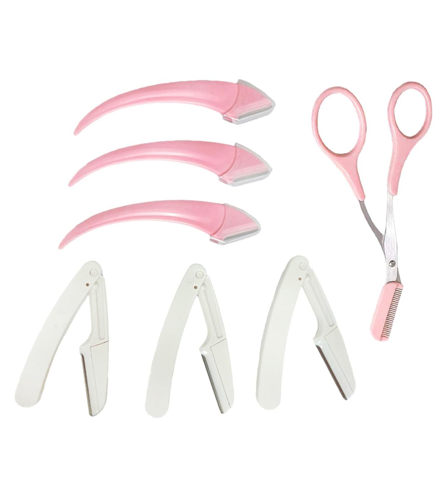 Dermaplaning Blades Kit for Face & Eyebrows - 7pcs Stainless Steel Razors for Men & Women - Buy Online on GoSupps.com