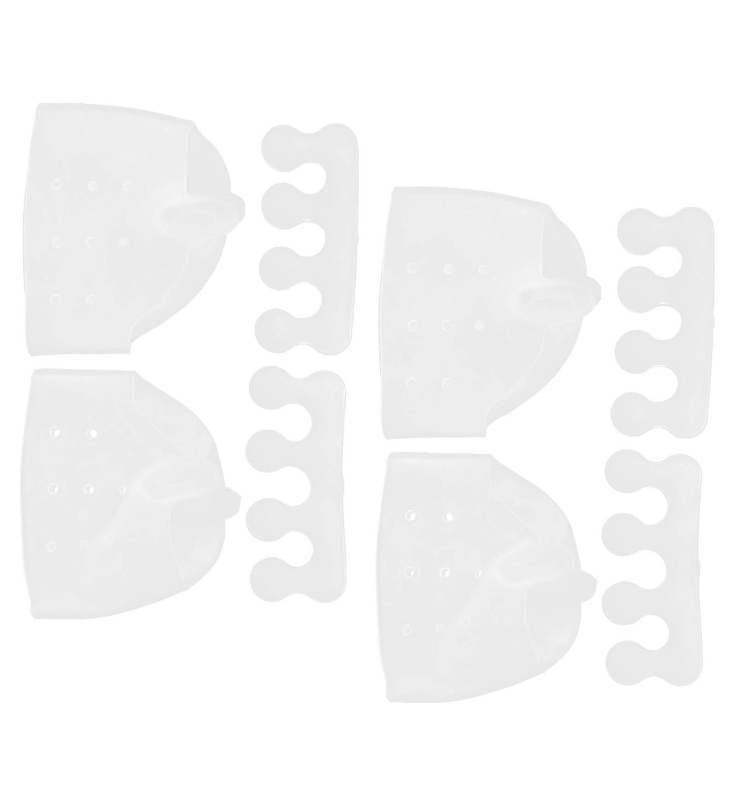 Naroote Toe Separators - Transparent Silicone Spacers for Overlapping Toes | 2 Sets Hollow Design Valgus Orthosis - Buy Online on GoSupps.com