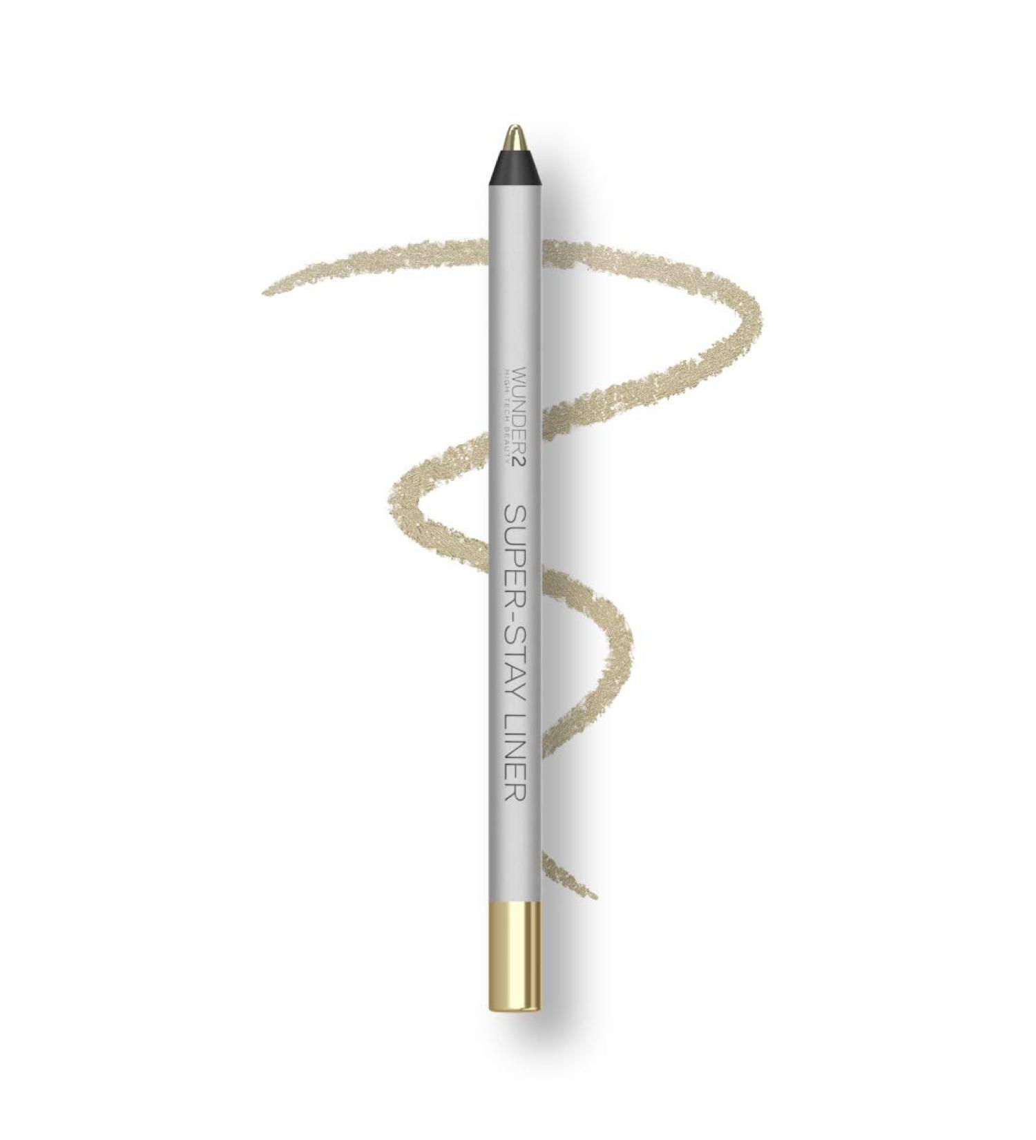 Wunder2 SUPERSTAY Metallic White Gold Eyeliner Pencil - Long Lasting Waterproof Eye Liner 1.2g - Buy Online on GoSupps.com