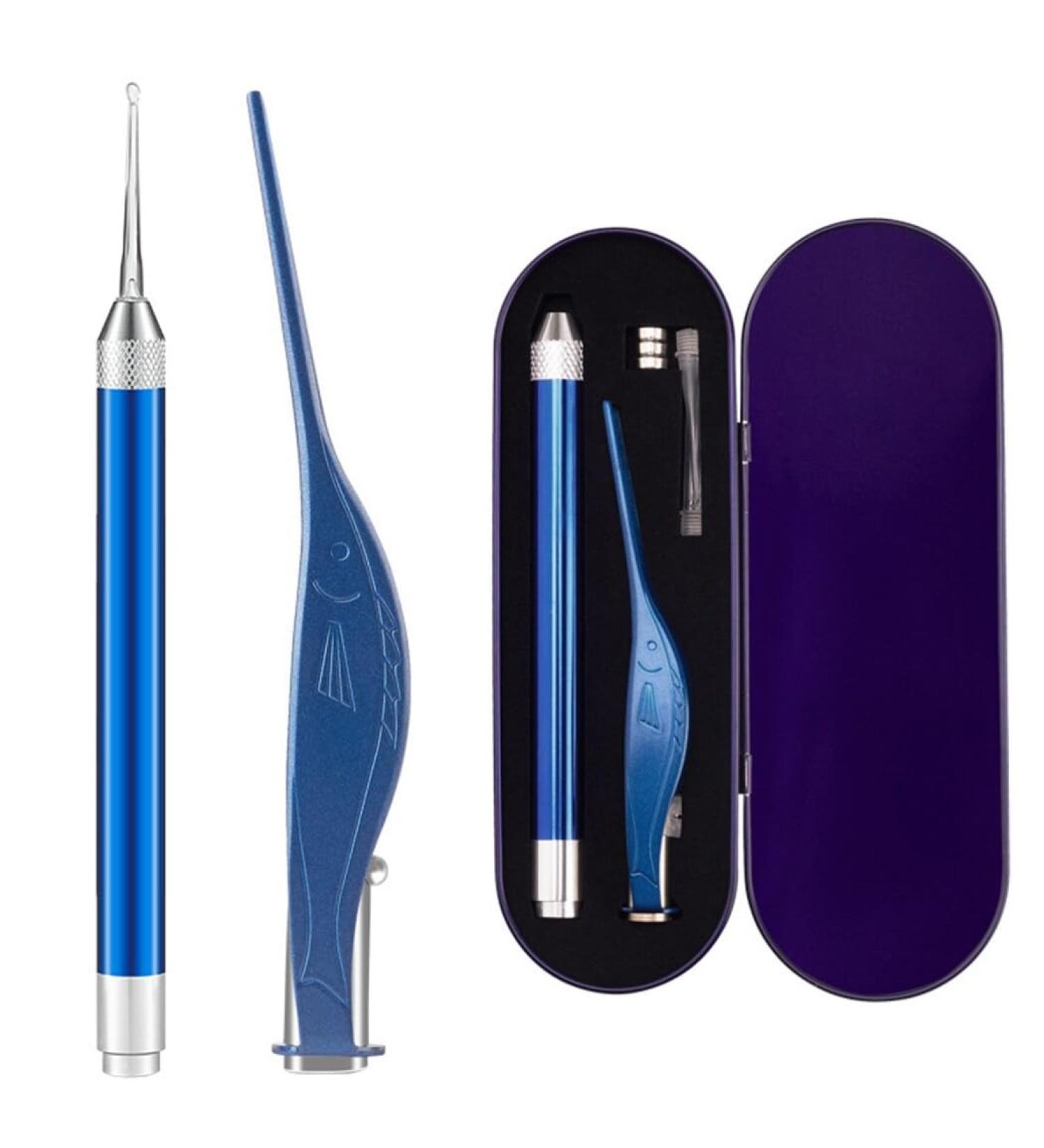 Stainless Steel Earwax Removal Tool Set with Light - Safe Ear Cleaning Picks for Children and Adults One Size Cotton no gemstone - Buy Online on GoSupps.com