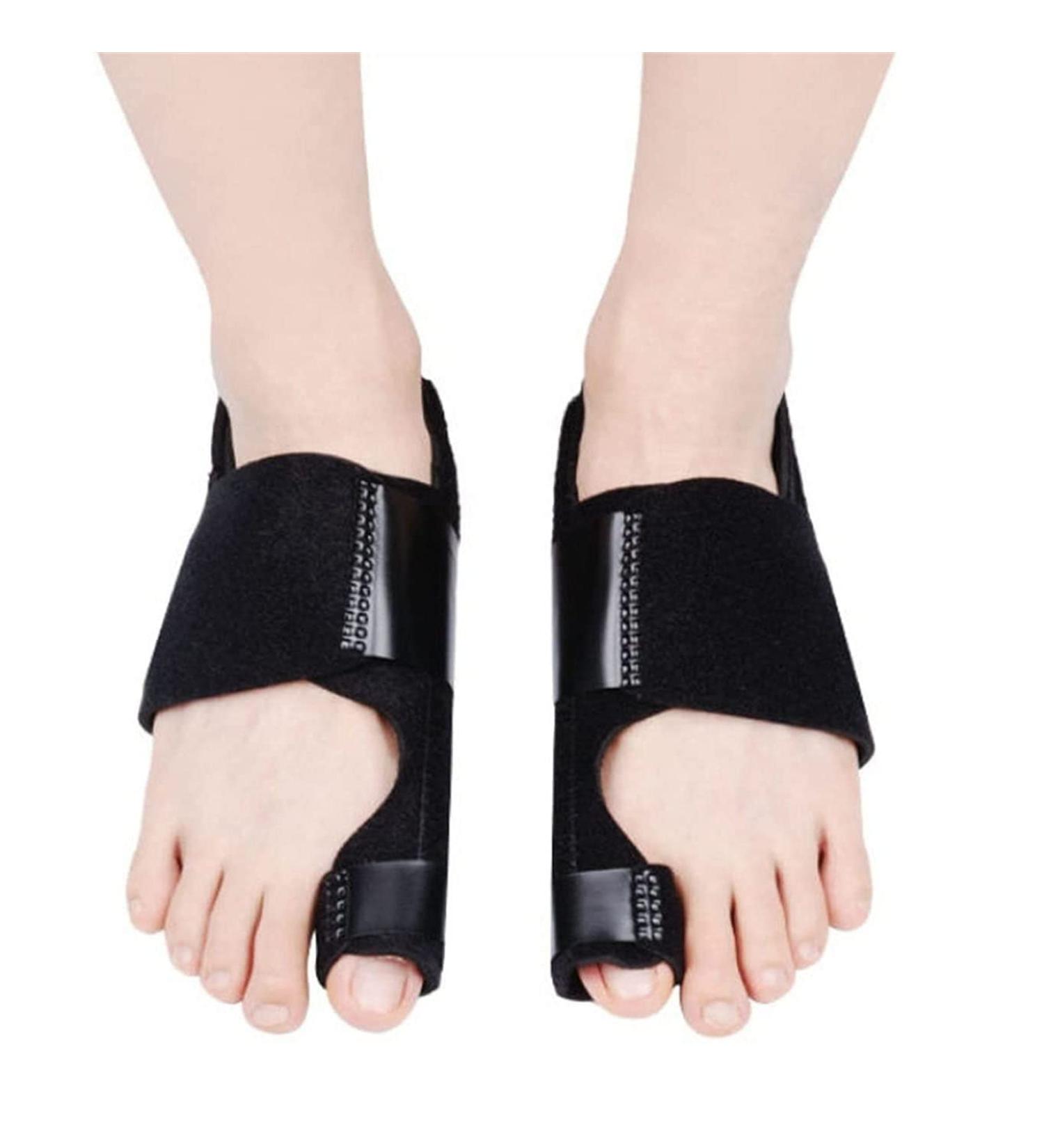 Musumi Adjustable Bunion Correction Set - Large Foot Bone Relief with Toe Clasp & Protection Sleeves - International Shipping Available - Buy Online on GoSupps.com
