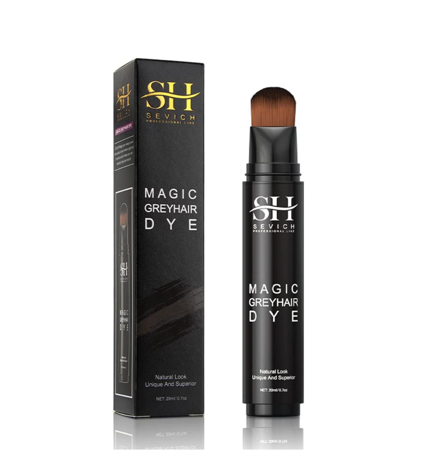 SEVICH Grey Hair Dye Brush Pens - Hair Root Touch Up Temporary White Hair Cover for Solon Home 20ml Darkbrown dark brown - Buy Online on GoSupps.com
