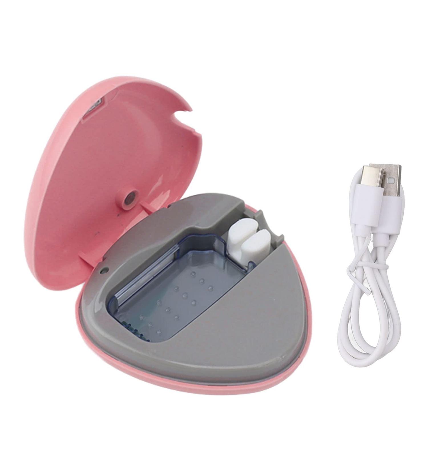 RWUDV Portable Toothbrush Sanitizer Travel Case Toothbrush Holder Rechargeable Toothbrush Cleaner Holder Travel Home Toothbrush Case(Pink) - Buy Online on GoSupps.com
