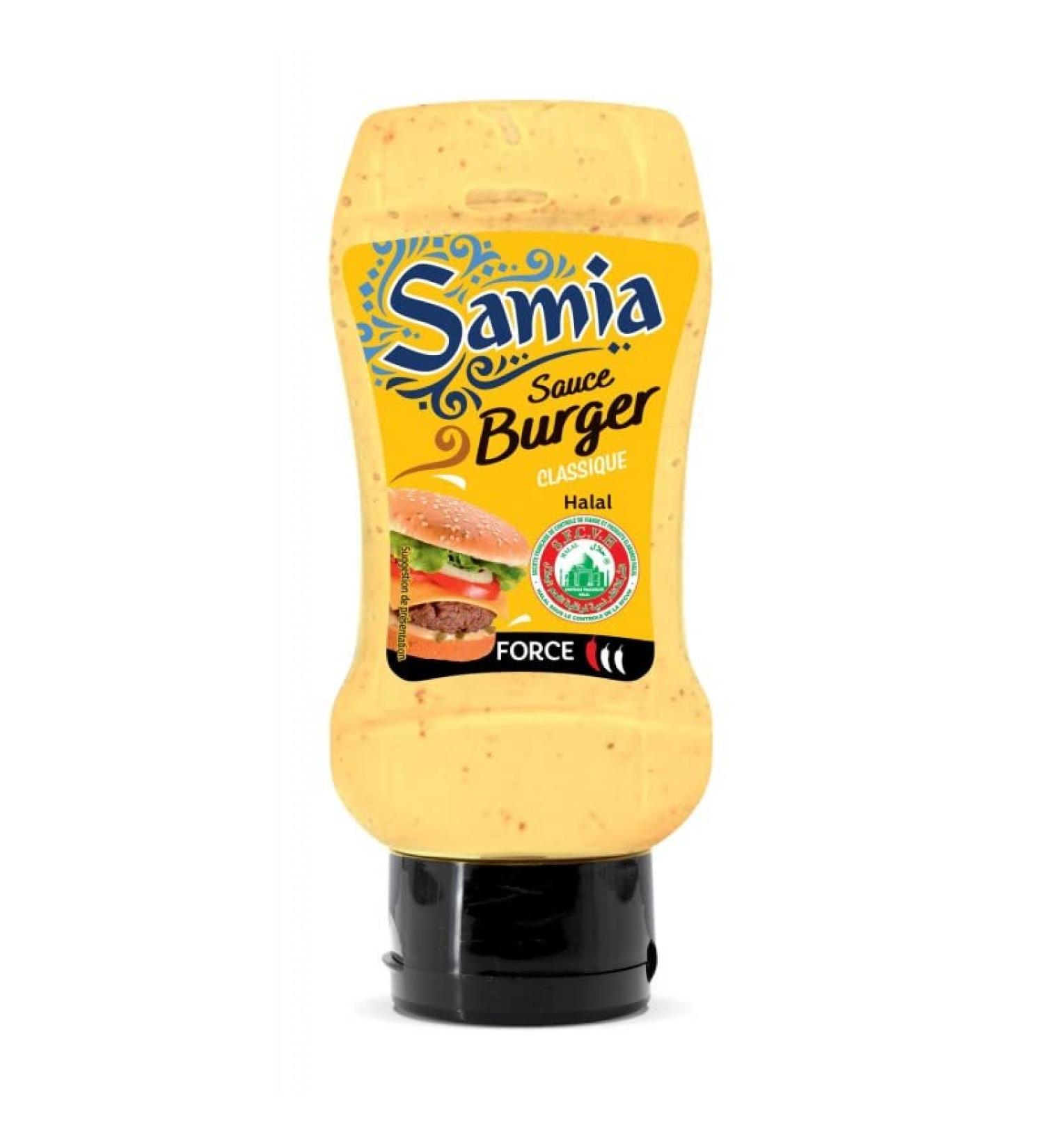 SAMIA Sauce Burger Halal - La touche orientale pour vos burgers - 350ml de saveurs du monde pour sublimer vos repas - Epicerie sal e de qualit sup rieure. - Lot De 4 - Vendu Par Lot - Buy Online on GoSupps.com