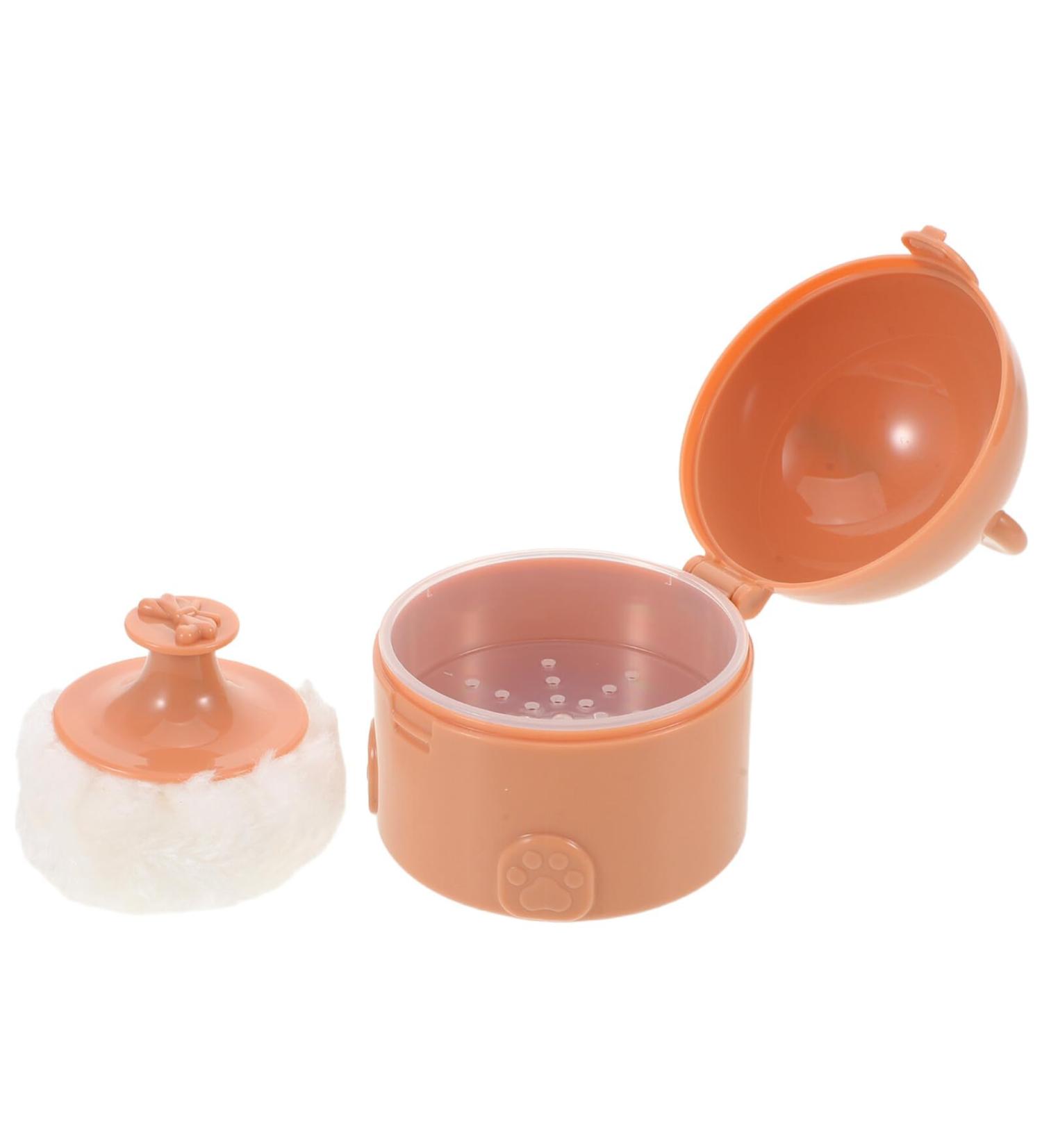 Bo te Poudre Portable en Plastique D Ourson 50 G tui Poudre Rechargeable pour B b Usage Voyage et Quotidien tui Porte-Houppette L ger et Hygi nique Couleur Caf Clair - Buy Online on GoSupps.com
