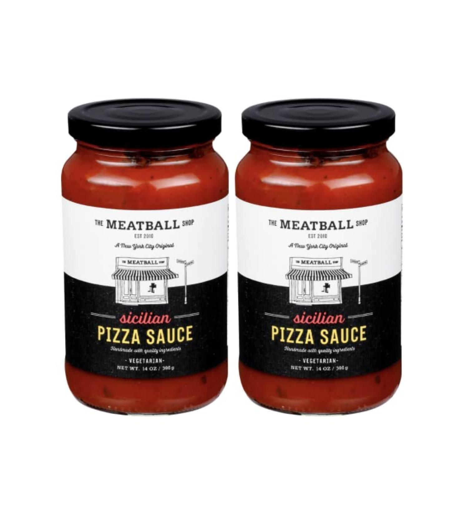 The Meatball Shop Sicilian Pizza Sauce 14oz (Pack of 2) - Vegan, Gluten-Free, Keto, Non-GMO, All Natural with Premium Ingredients; No Sugar Added - Buy Online on GoSupps.com