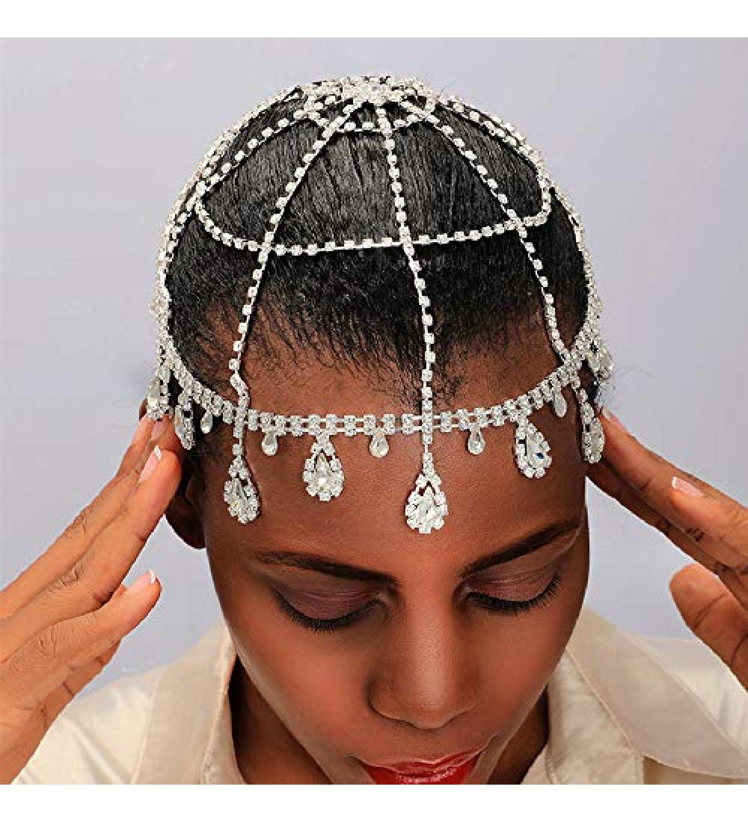 Wekicici Roaring 20s Rhinestone Flapper Headpiece for Gatsby Themed Events - Buy Online on GoSupps.com