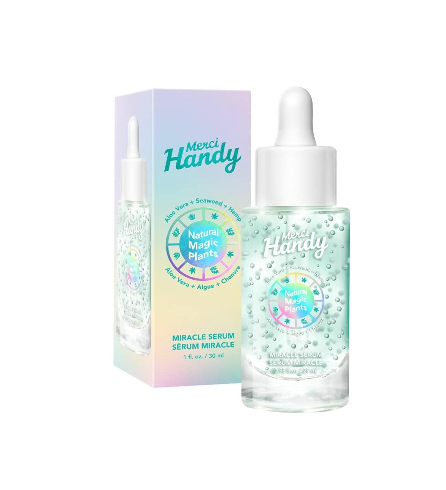 Merci Handy Face Serum for Redness Relief | Vegan Vitamin A & B12 | Organic Aloe Vera & Seaweed | 1 fl oz - Buy Online on GoSupps.com