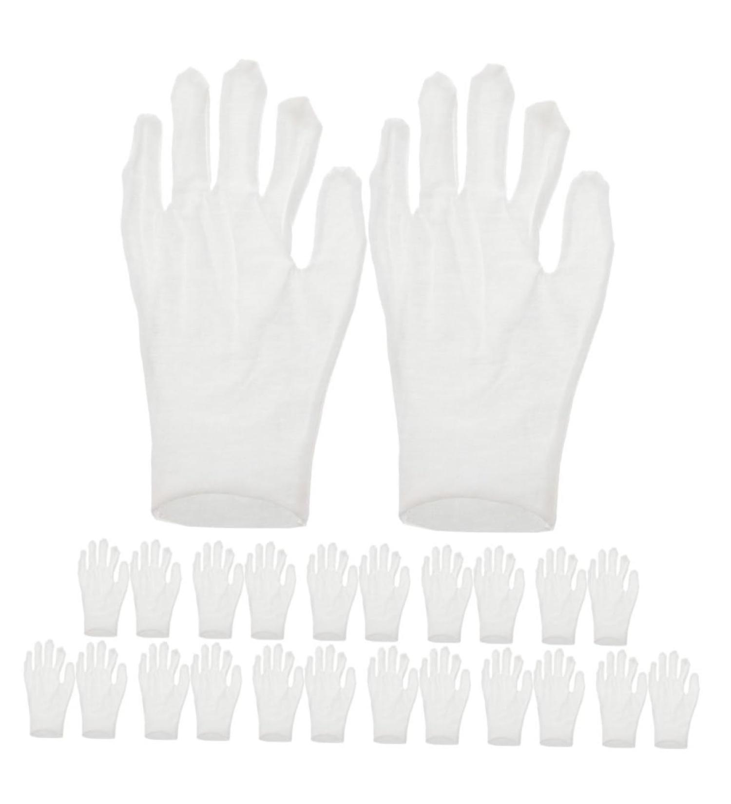 VINTORKY 12 Pairs Moisturizing Gloves Work Gloves Working Gloves Moisturizing Overnight Gloves Cotton White - Buy Online on GoSupps.com