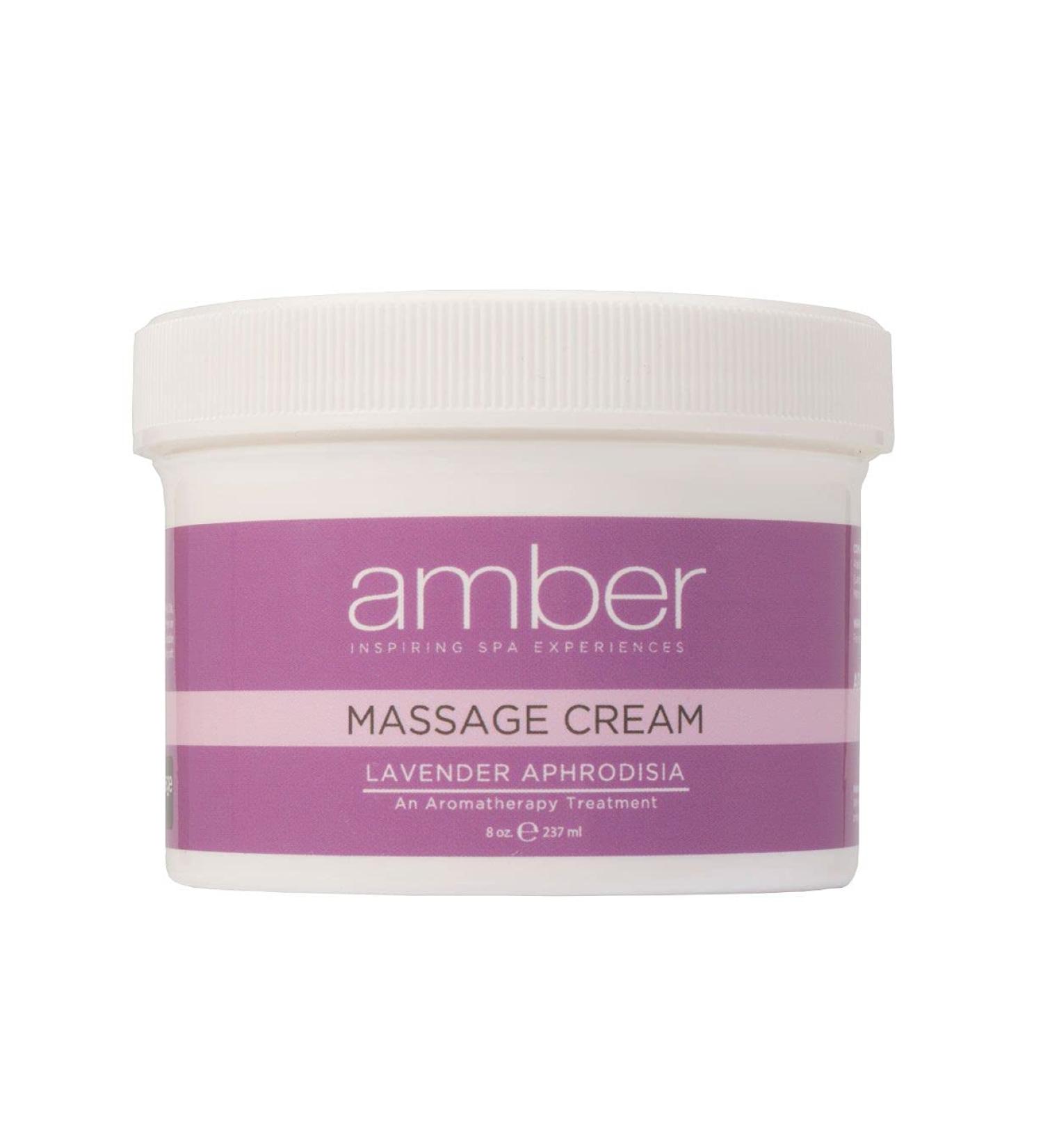 Amber Massage & Body Lavender Massage Cream 8 oz.