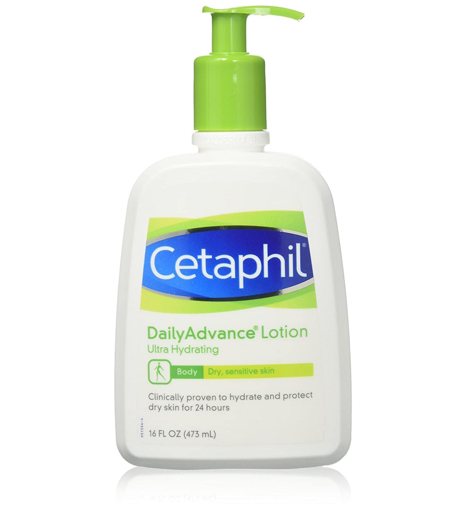 Cetaphil DailyAdvance Ultra Hydrating Lotion for Dry/Sensitive Skin 16 oz - Pack of 2 - Buy Online on GoSupps.com
