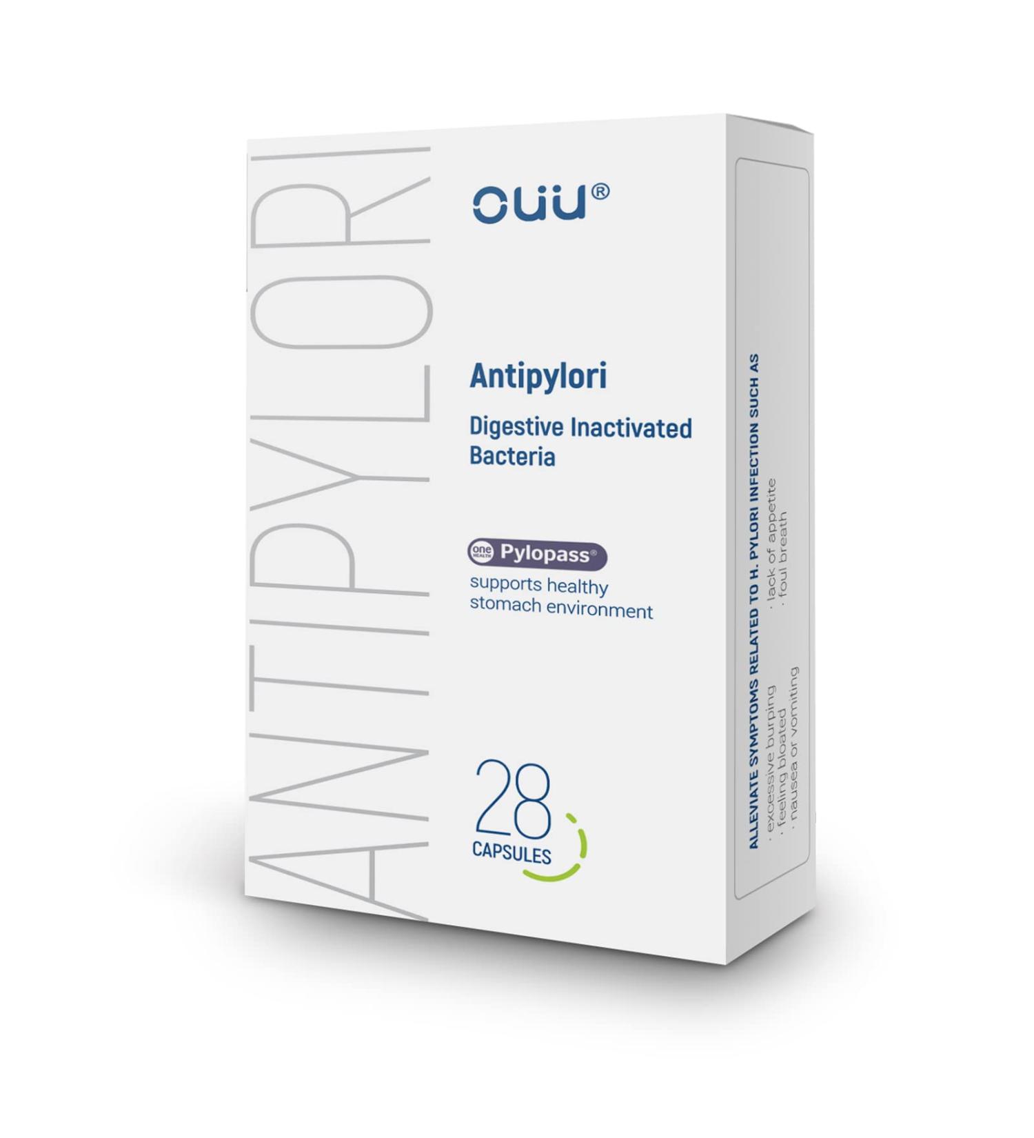 Pylopass Lactobacillus Reuteri Probiotic - H Pylori Treatment for Adults & Children 9+ | 20 Billion CFU | 28 Capsules | Heartburn Relief - Buy Online on GoSupps.com