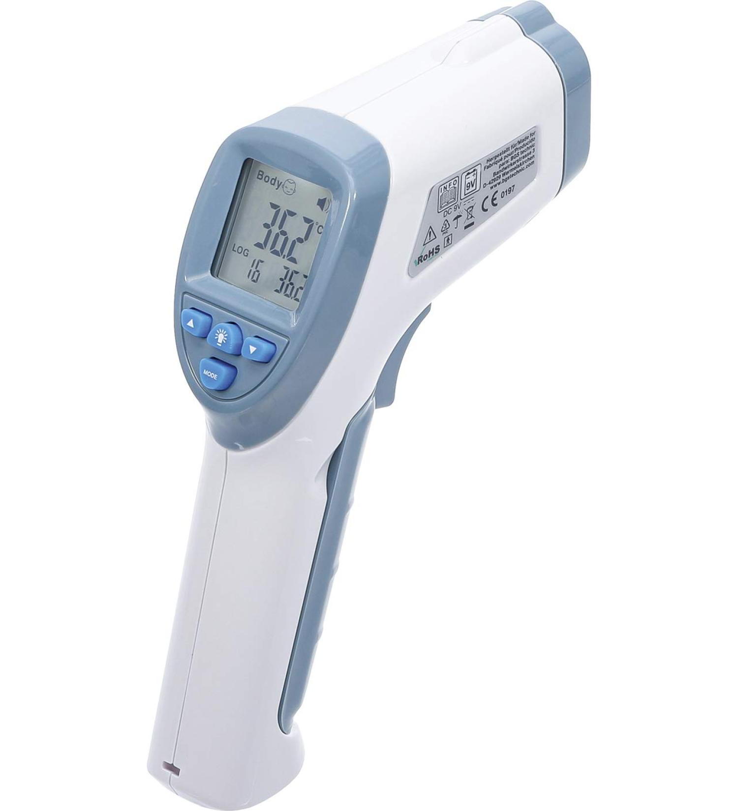 BGS 6007 Forehead Thermometer - Contactless Infrared for People & Object Measurement (0-100 C) - International Shipping Available - Buy Online on GoSupps.com