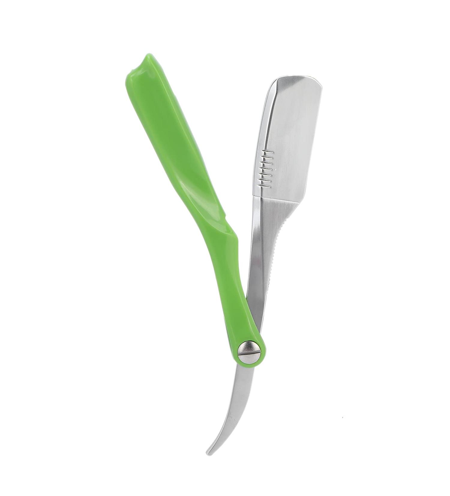Buy SYH & AQYE Stainless Steel Shaver Holder - Professional Cut Throat Manual Shavette for Hairdressers - Salon Quality (Green) - International Shipping Available - Buy Online on GoSupps.com