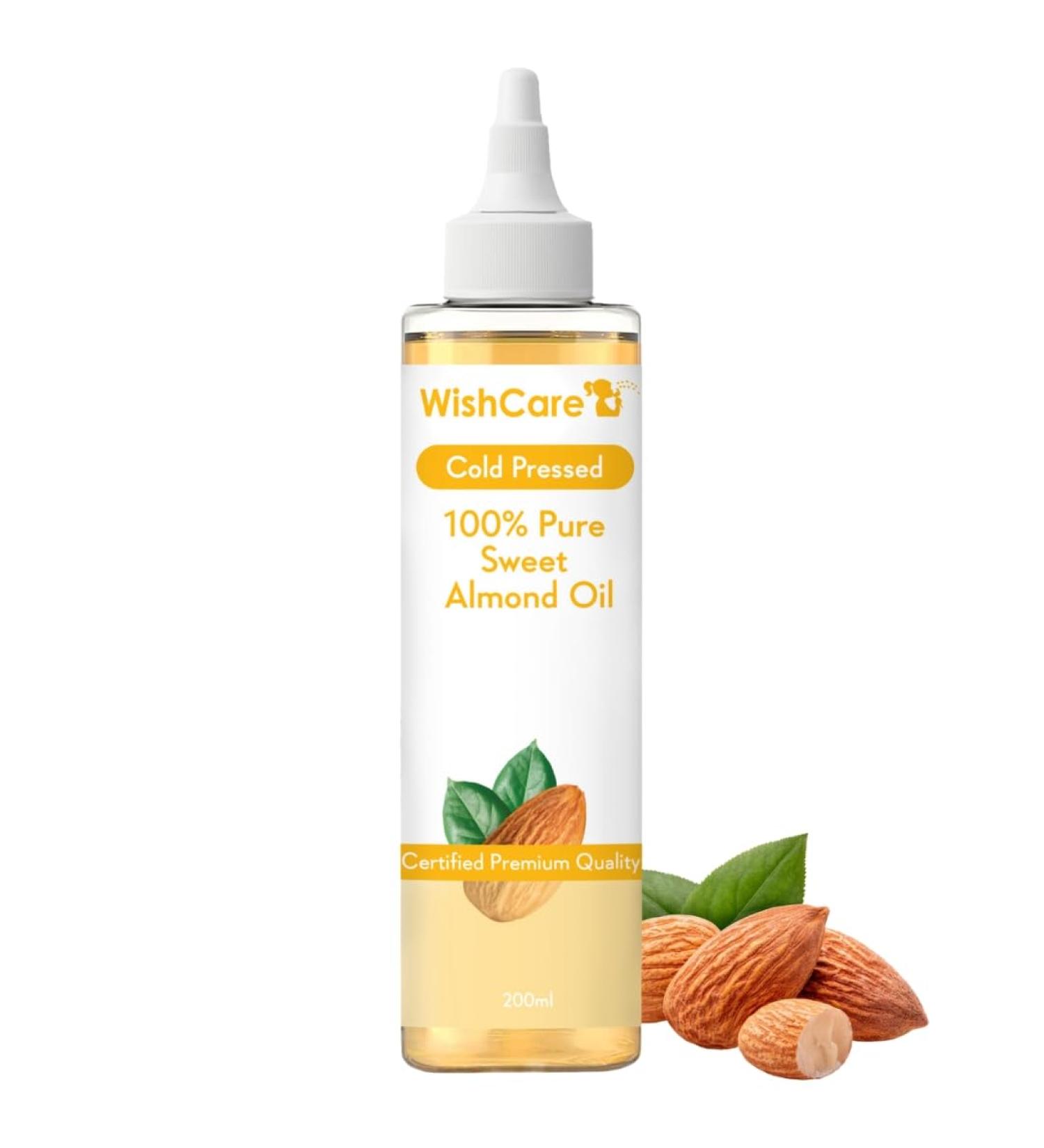 Pure Cold Pressed Sweet Almond Oil 200ml - Premium Nourishment for Hair & Skin | Shop Internationally - Buy Online on GoSupps.com