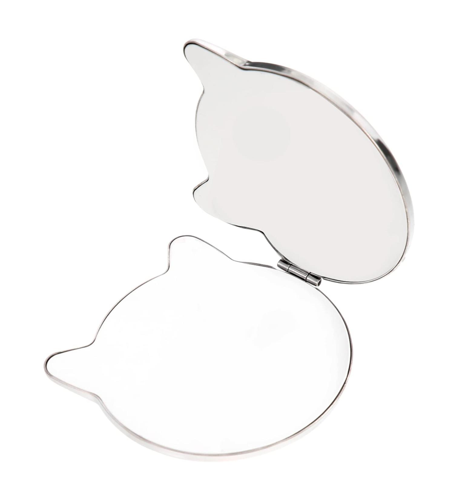 FOMIYES Cat Shaped Compact Makeup Mirror - Double Sided Travel Vanity Mirror - Buy Online on GoSupps.com