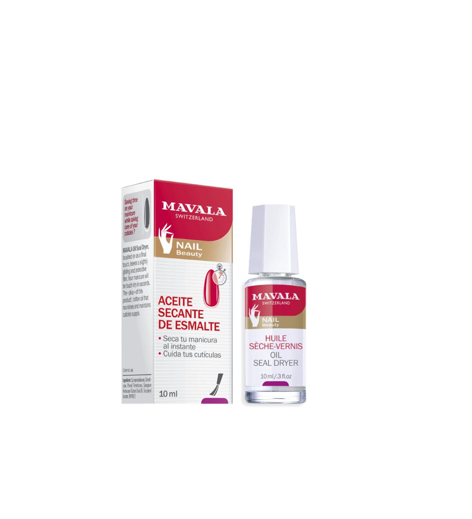Mavala Nail Drying Oil Instant drying of nails with cotton oil and vitamin E. Anti-oxidant - 10 ml