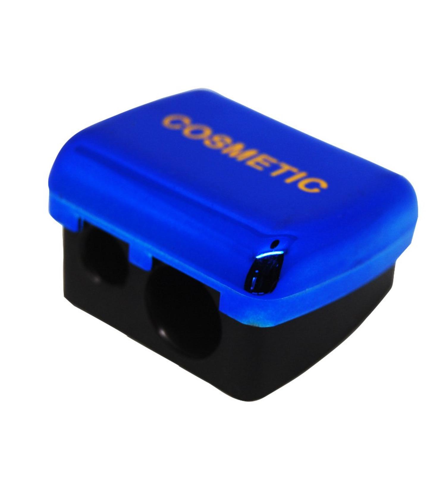 EMILYSTORES 2-In-1 Makeup Cosmetics Pencil Sharpener 2 PCS, Blue Color