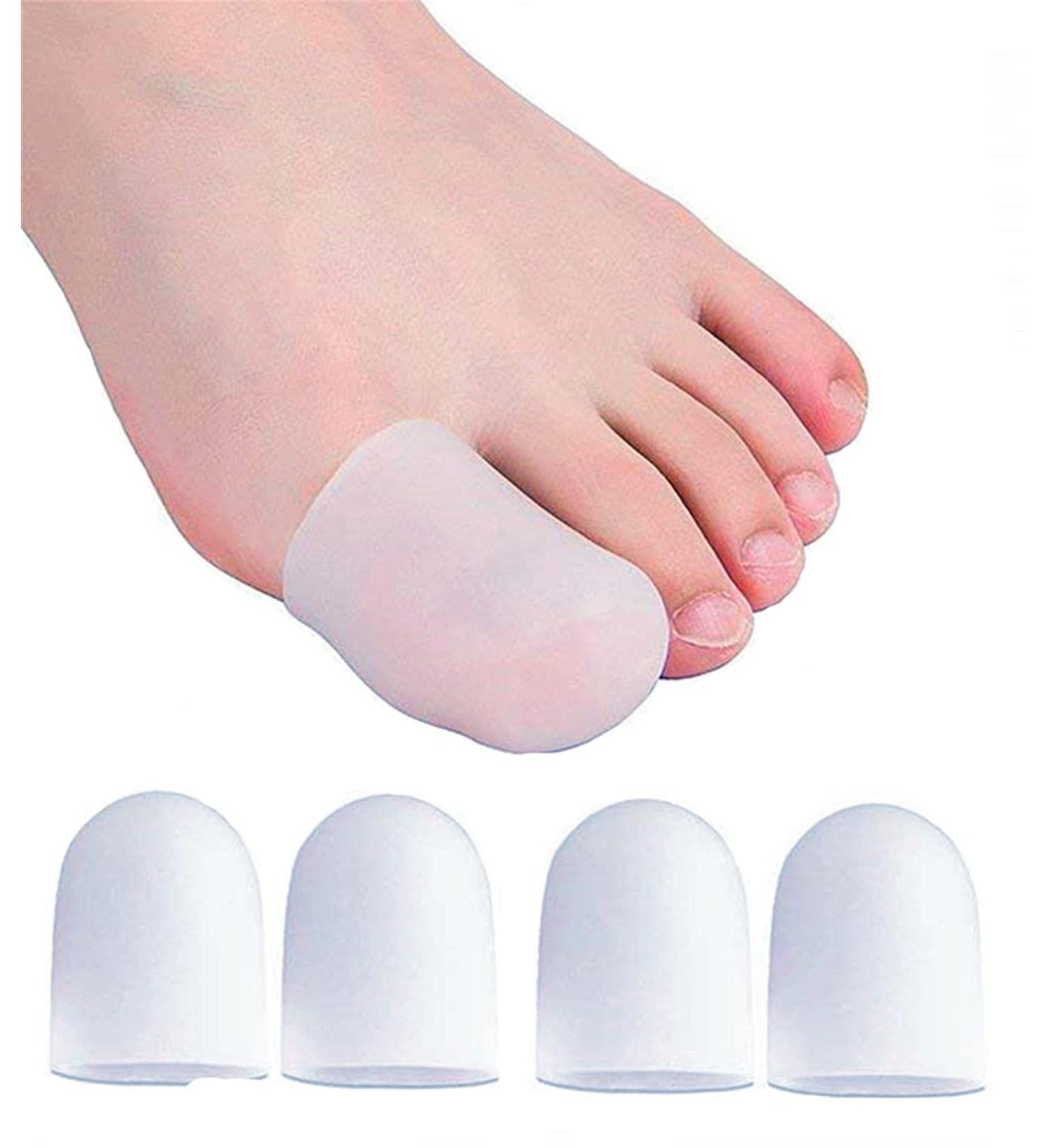 Xwanli Gel Toe Caps - Silicone Toe Protection & Cushions for Pain Relief Callus & Blister Prevention (4 Large Pieces) - Buy Online on GoSupps.com