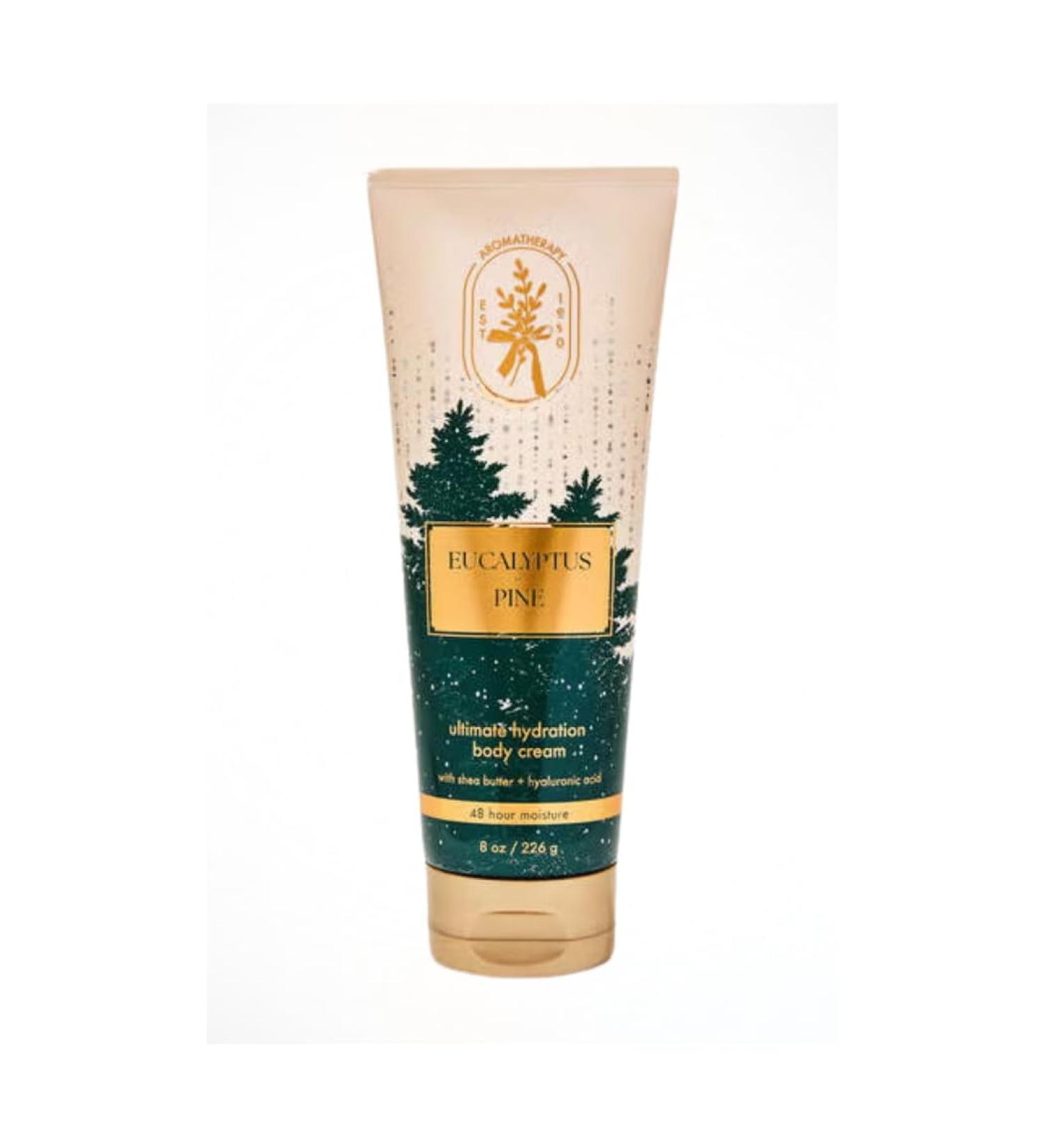 Eucalyptus Pine Aromatherapy Ultimate Hydration Body Cream 8 oz / 226 g (Packaging Design Styles May Vary)