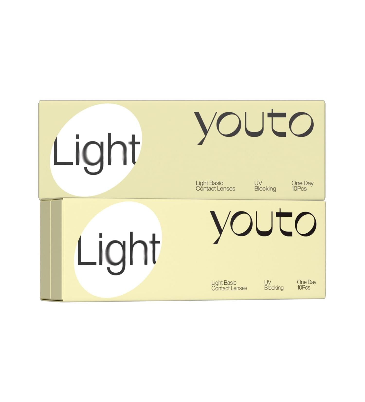 Youto Daily Lenses with Blue Light Filter - 10 Pieces | UV Protection & Comfort | Reduce Tired & Dry Eyes | 2.25 Diopters BC 8.7 mm Dia 14.0 mm - Buy Online on GoSupps.com