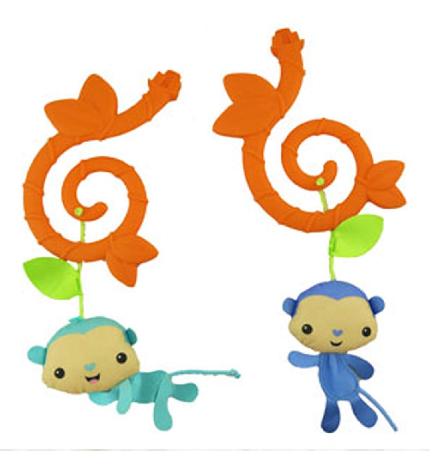 Fisher-Price Roarin' Rainforest Jumperoo CBV63 Replacement Toys - Orange Vines & Blue Monkeys - Buy Online on GoSupps.com