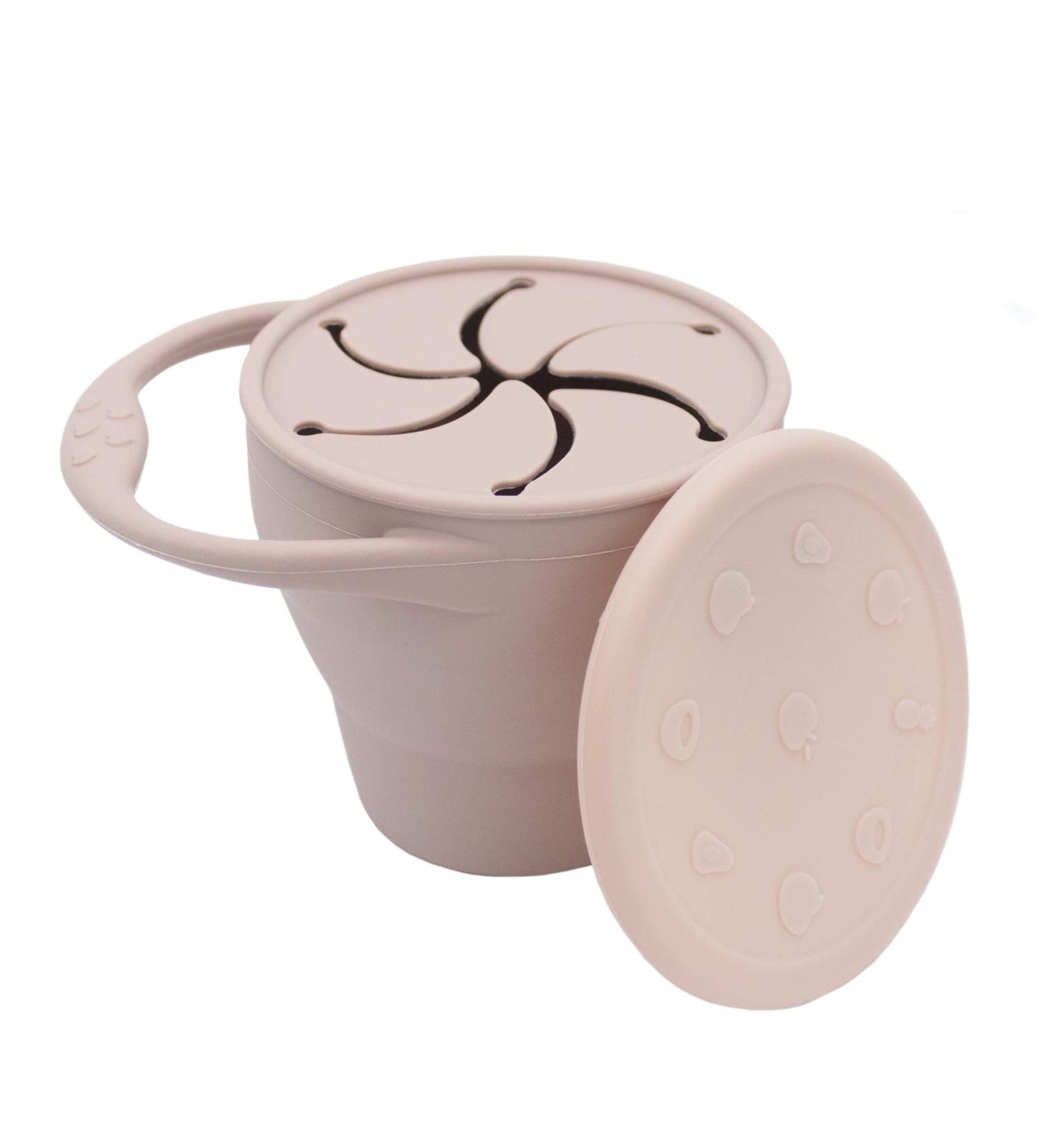 BapronBaby Silicone Collapsible Snack Cup (Fawn) | 100% Food Grade Silicone | BPA, Phthalate, and Latex Free | Dishwasher Safe | 6 Months - Buy Online on GoSupps.com