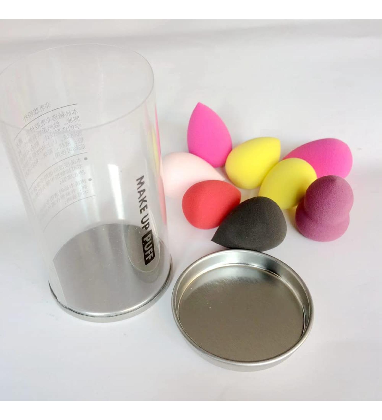 Shop Multi-Colored Mini Makeup Sponge Set - 8 Pieces for Dry & Wet Use | Ideal for Liquid Powder & Cream | International Shipping Available - Buy Online on GoSupps.com