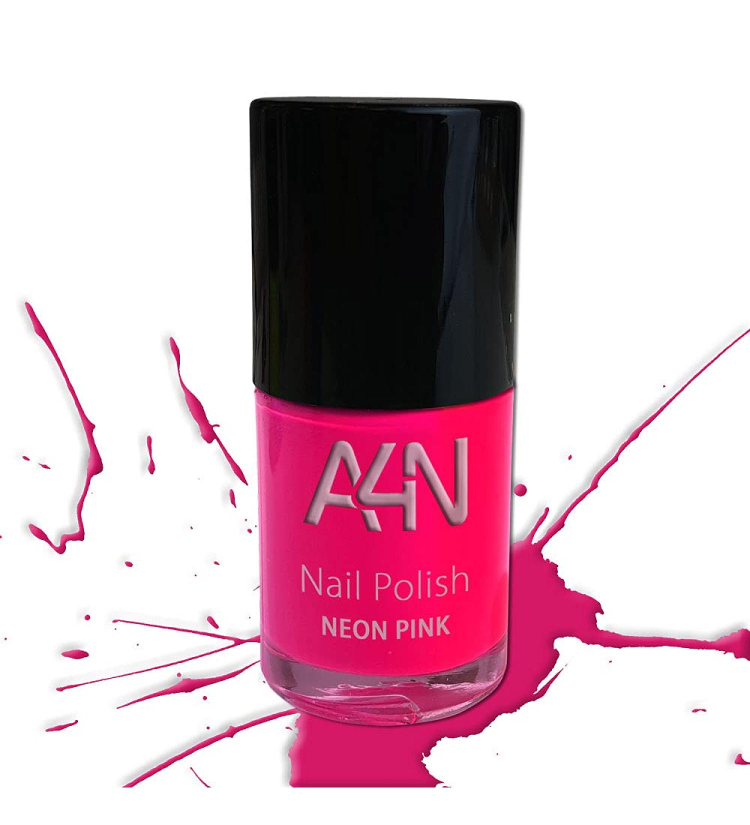 Neon Nail Polish (Neon Pink) Blue Green Orange Pink