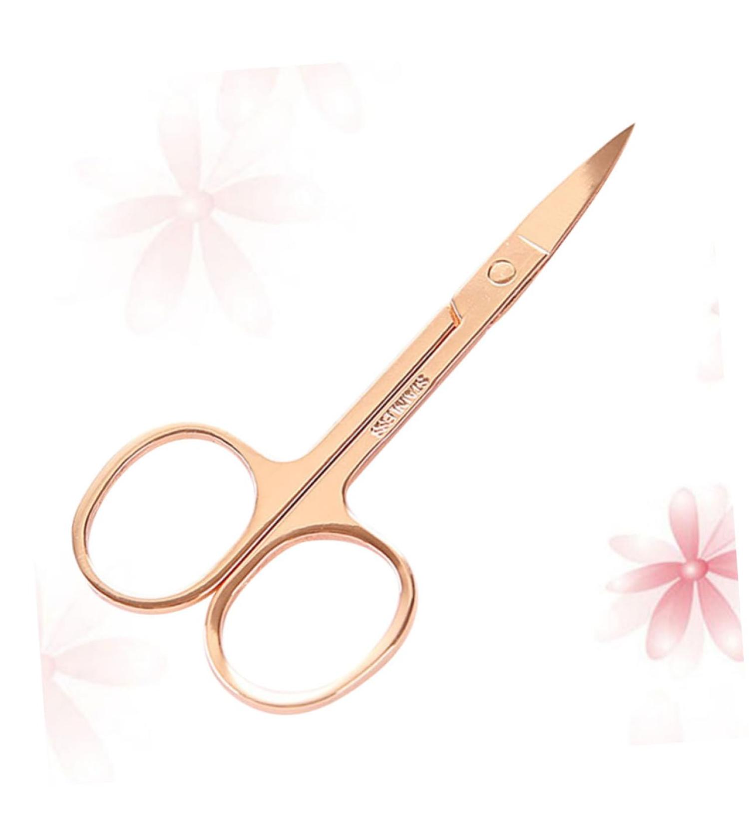 Ipetboom Nose Hair & Eyebrow Trimmer for Women - Curved Hairdressing & Grooming Tool in Medium Golden - Perfect Beauty Accessory - Buy Online on GoSupps.com