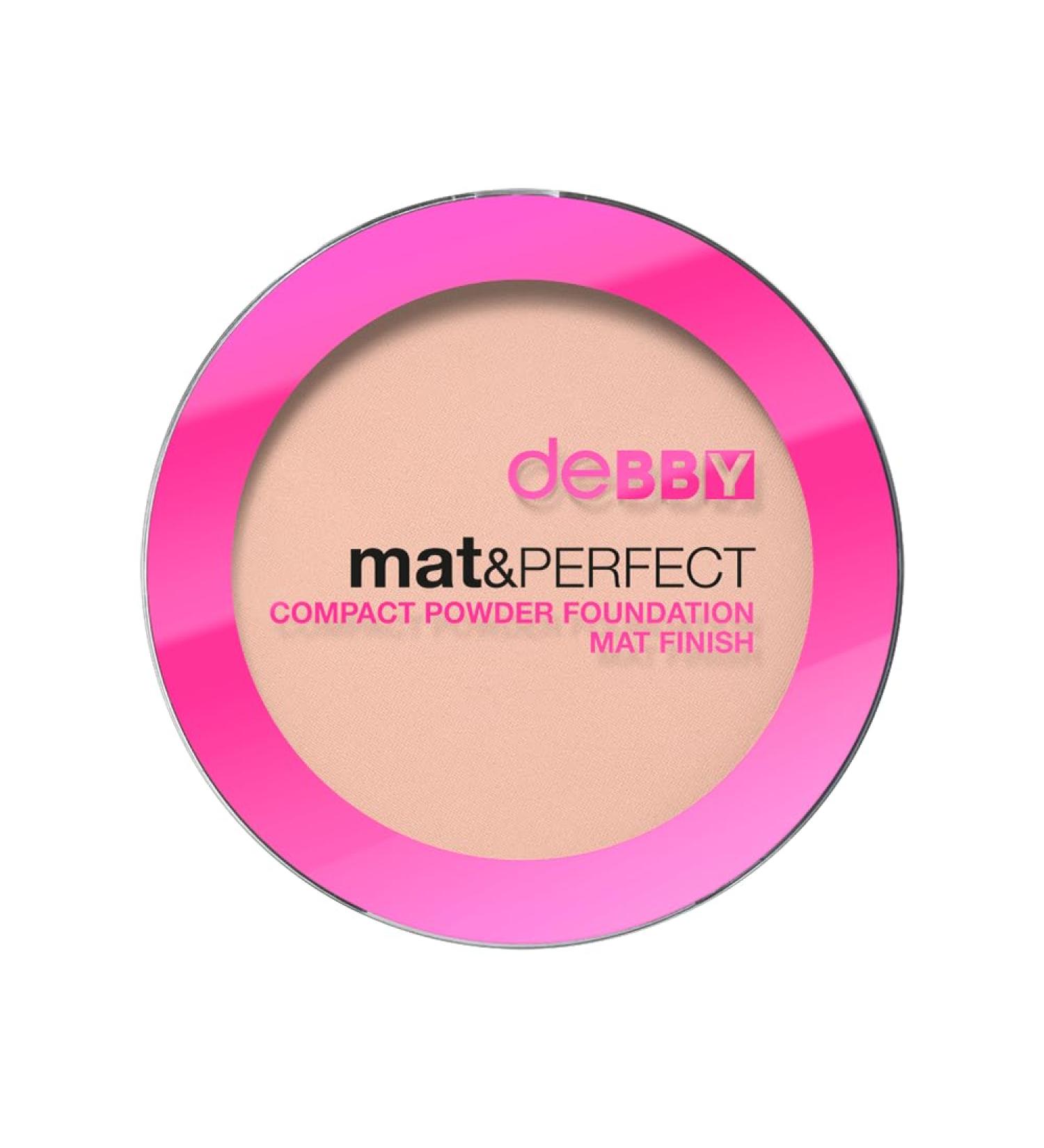 DEBORAH Debby By Deborah Mat & Perfect Compact Powder Foundation Mat Finish 01 Foundation Compact Powder Waterproof