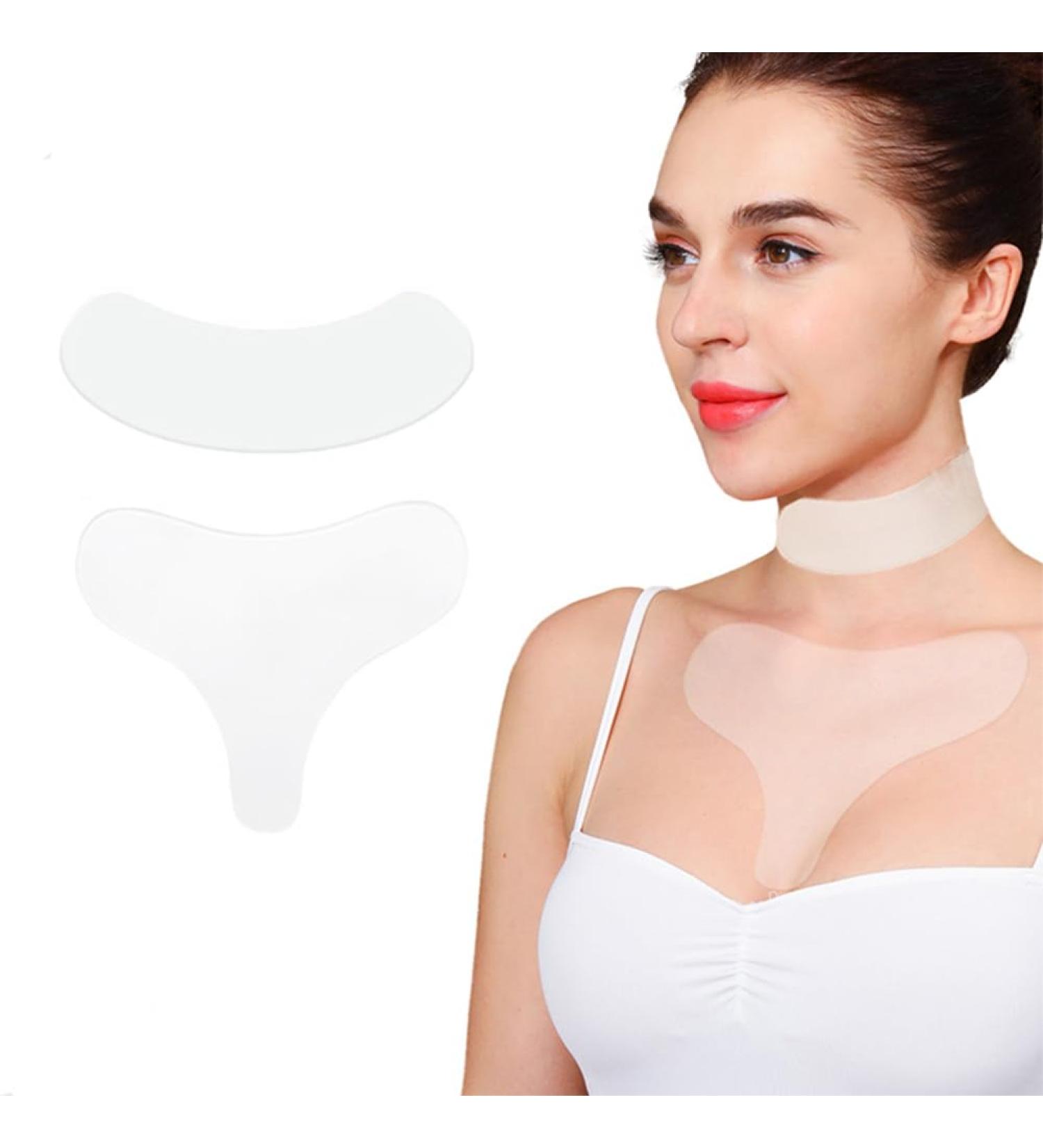 Neck Wrinkle Patches and Chest Anti Wrinkle Hydrogel Pad Reusable Anti Aging Tape Hypoallergenic Silicone Gel Neck and Chest Tape for Side Sleeping Smooth Fine Lines(neck+chest-2 Pcs) facetape-neck+chest-2pcs - Buy Online on GoSupps.com