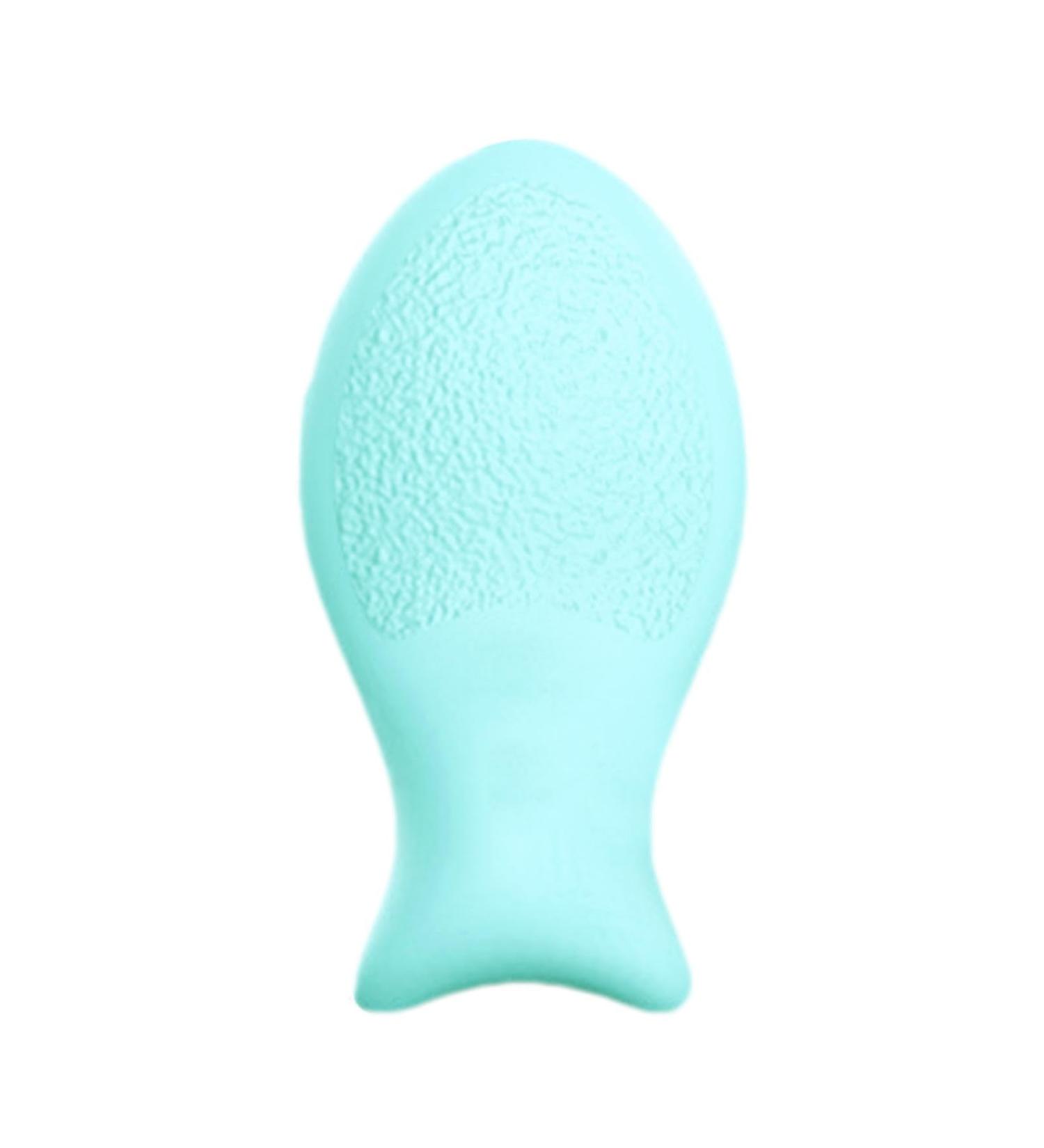 Makeup Powder Puff Silicone Reusable Face Puff Pad Fish Shaped Foundation Blender Beauty Puff Pads for Pressed Powder Liquid Foundation Small Fish Tassel (Blue) - Buy Online on GoSupps.com