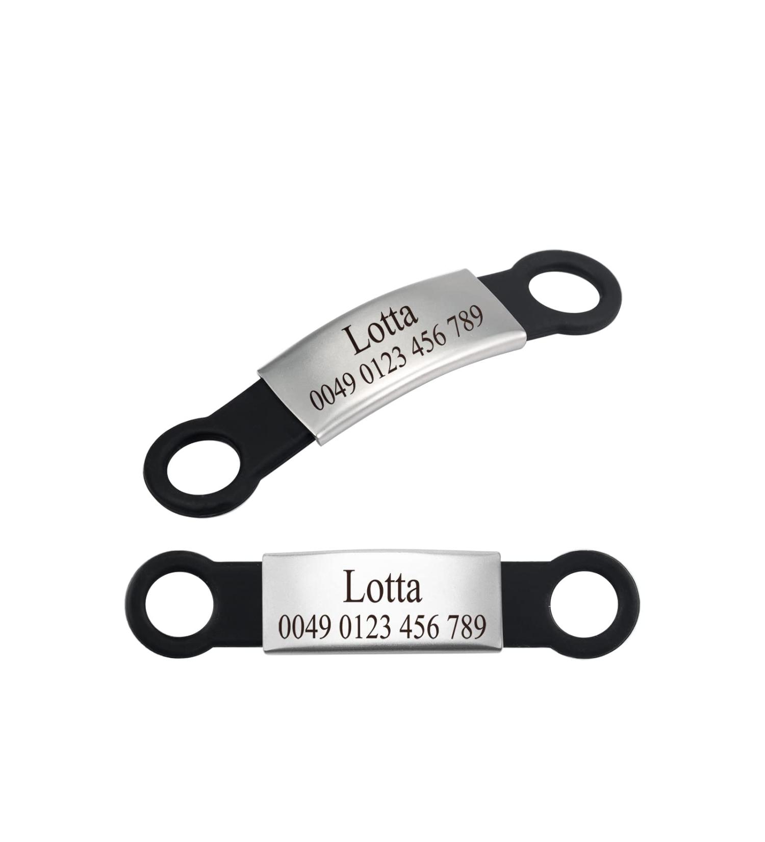 Personalized Silicone Dog ID Tags (2 Pack) - Engraved Pet ID for Dogs & Cats | Durable & Stylish - Buy Online on GoSupps.com