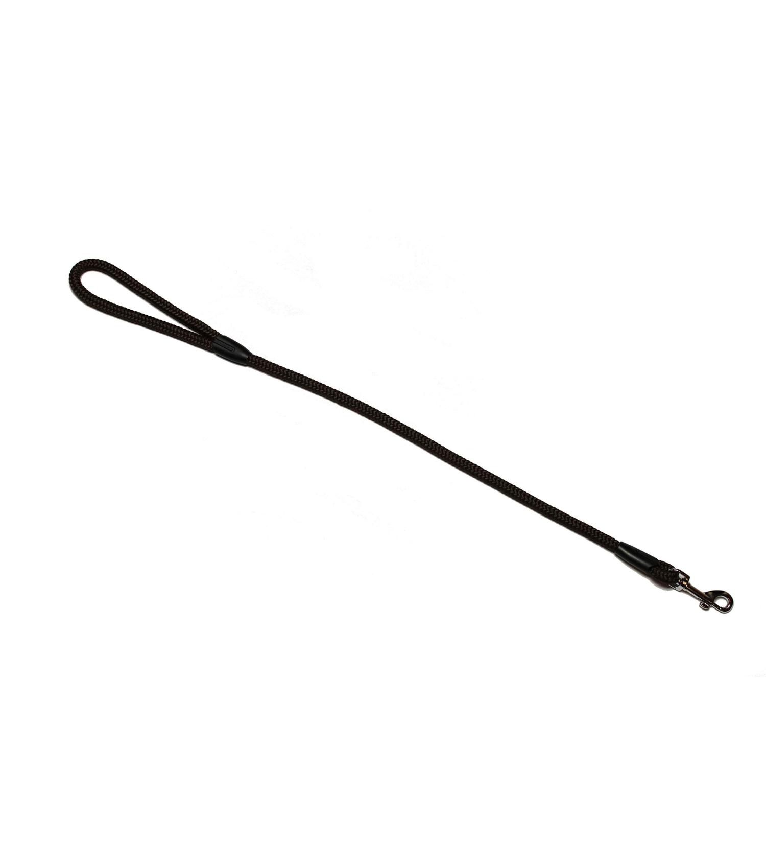 Leash - Rope leash with hand loop Basic 10mm 27 colours 7 lengths (0.70 m brown) 0.70 m brown