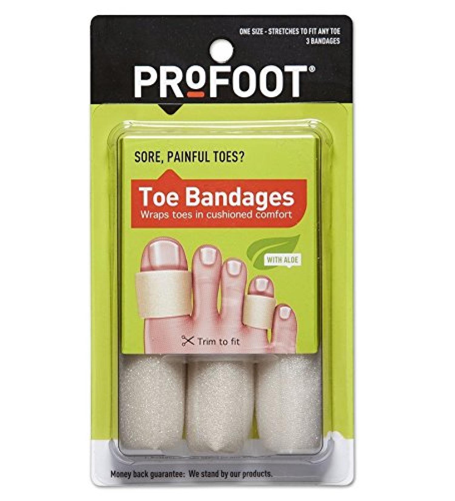 Profoot Toe Bandages 3 Count (Pack of 2)