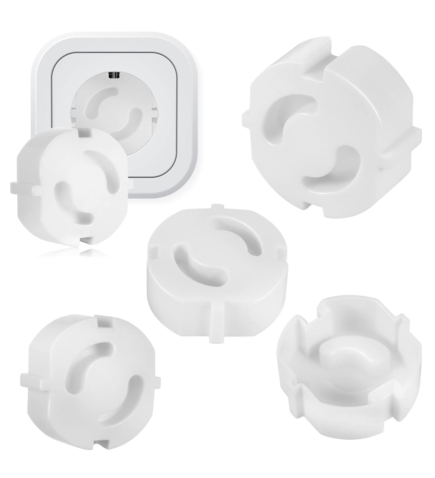 25 Child Safety Socket Protectors - Transparent Baby Lock for Electrical Outlets - Socket Fuse Protection - Buy Online on GoSupps.com