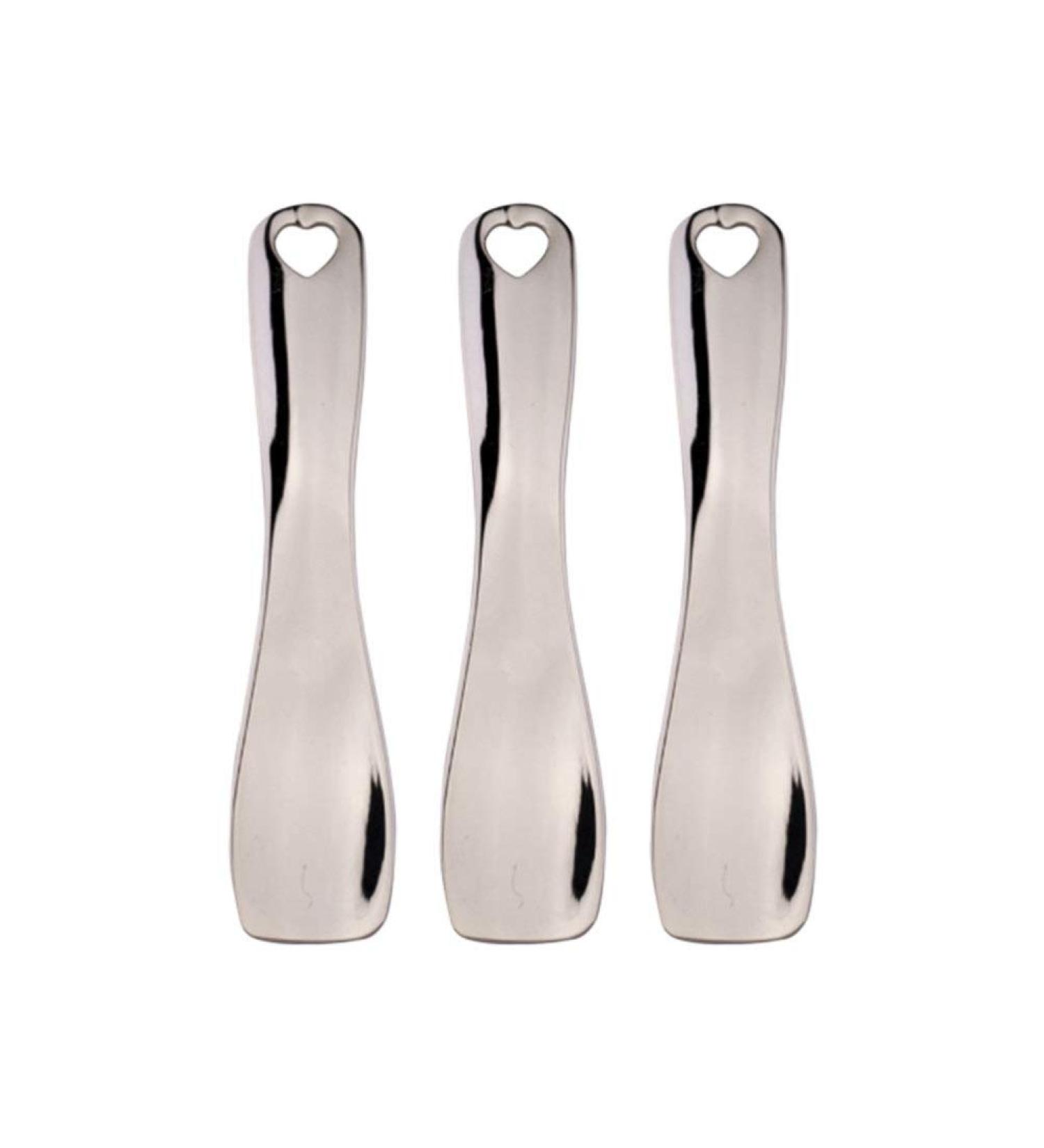 LEORX Makeup Spatula Set - Small Alloy Face Cream Spoon, Mask Scoop Beauty Tools (Silver) - Buy Online on GoSupps.com