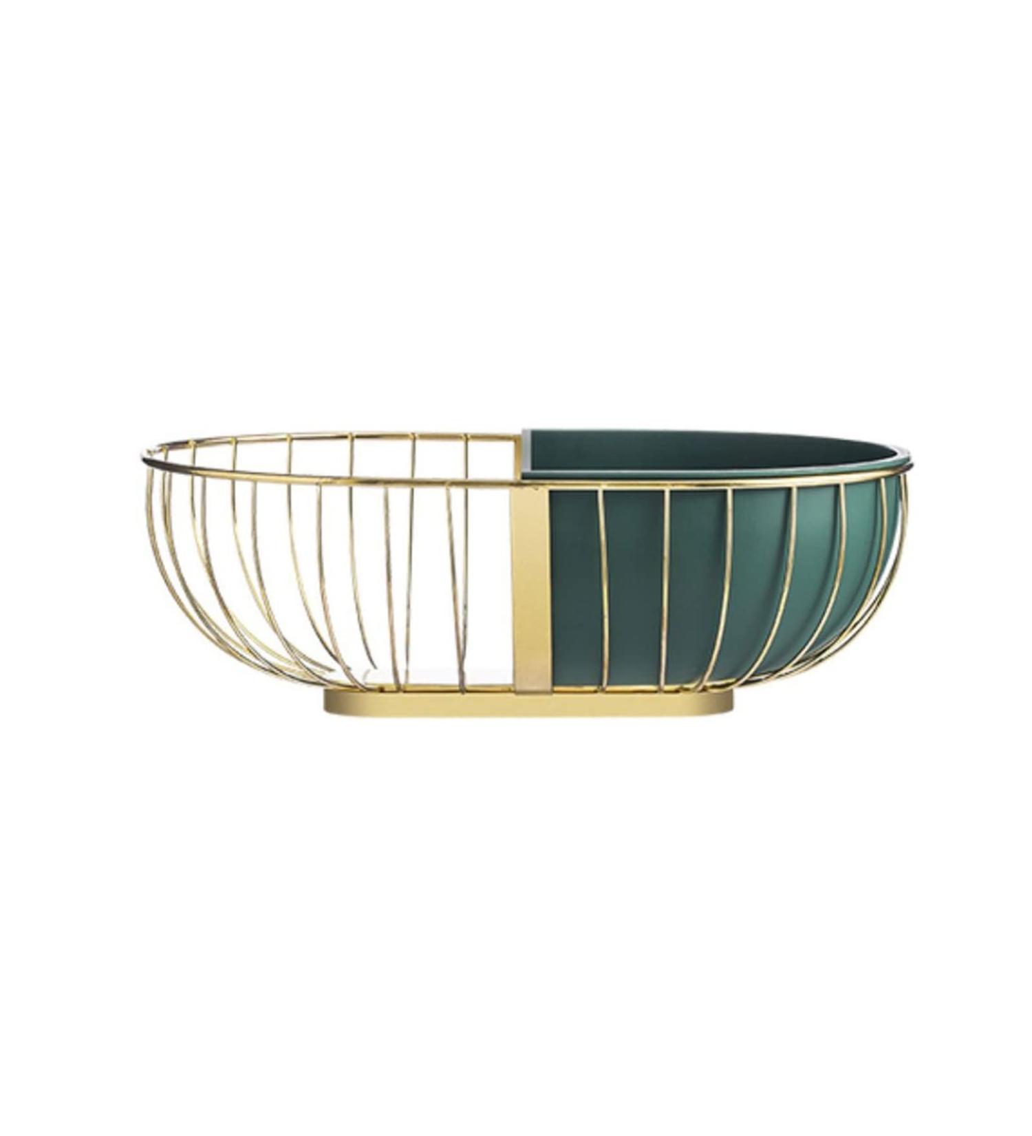 Fruit Basket Bowl Metal Fruit Plate Modern Hollow Double Basket Art Fruit Bowl Home Living Room Kitchen Storage Fruit Dish Restaurant Desktop Snack Bowl Fruit Bowls - Buy Online on GoSupps.com