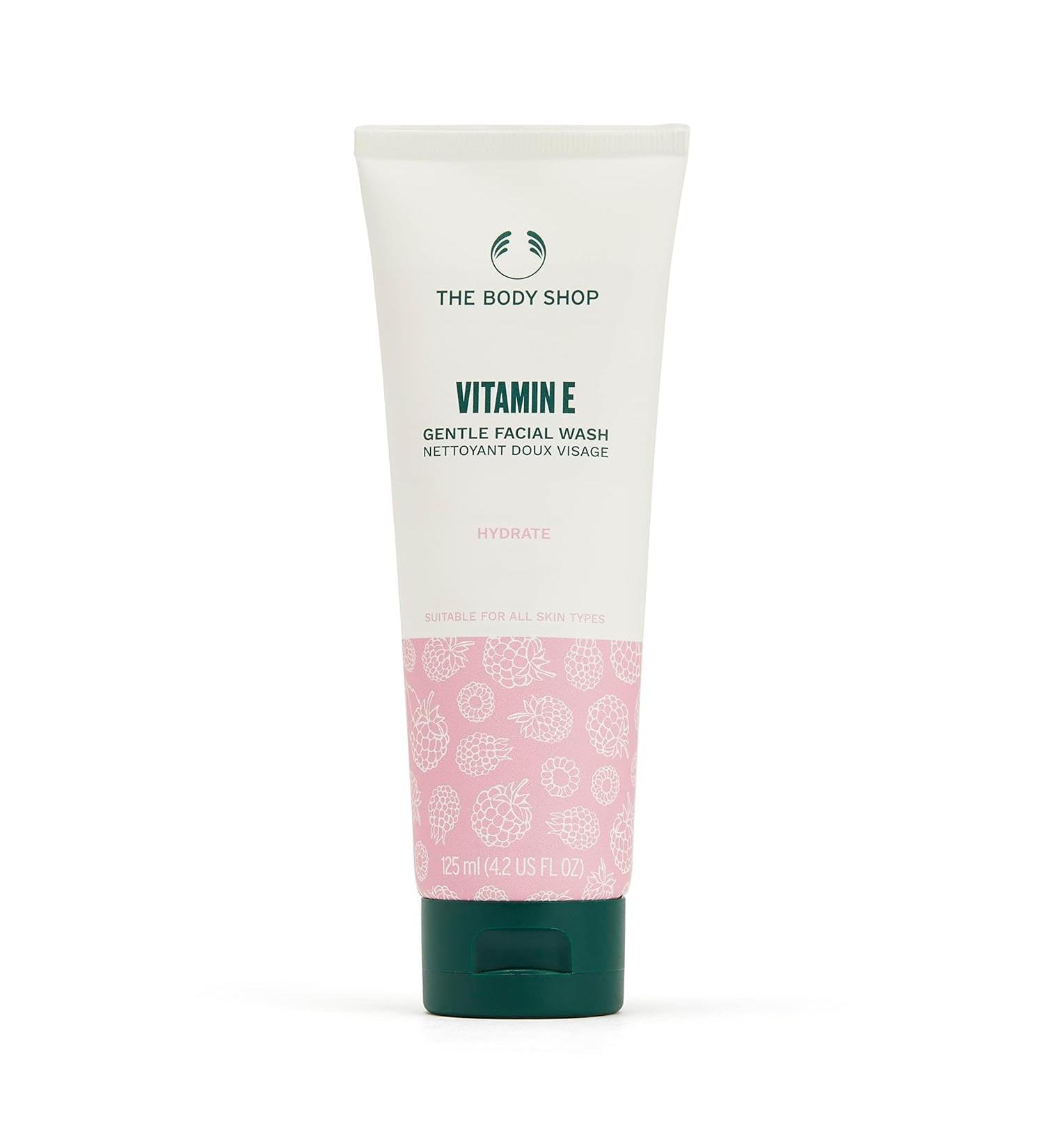 Buy The Body Shop Vitamin E Gentle Facial Wash 125 ML - Vegan & Non-Drying for All Skin Types | International Shipping Available - Buy Online on GoSupps.com
