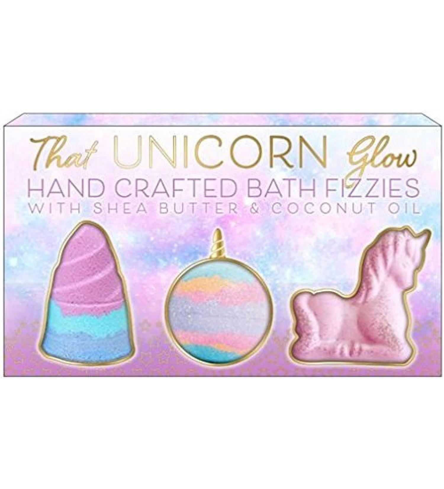 3-Pack Unicorn Bath Bombs - 225g | Handmade Molded Bath Fizzies - Buy Online on GoSupps.com