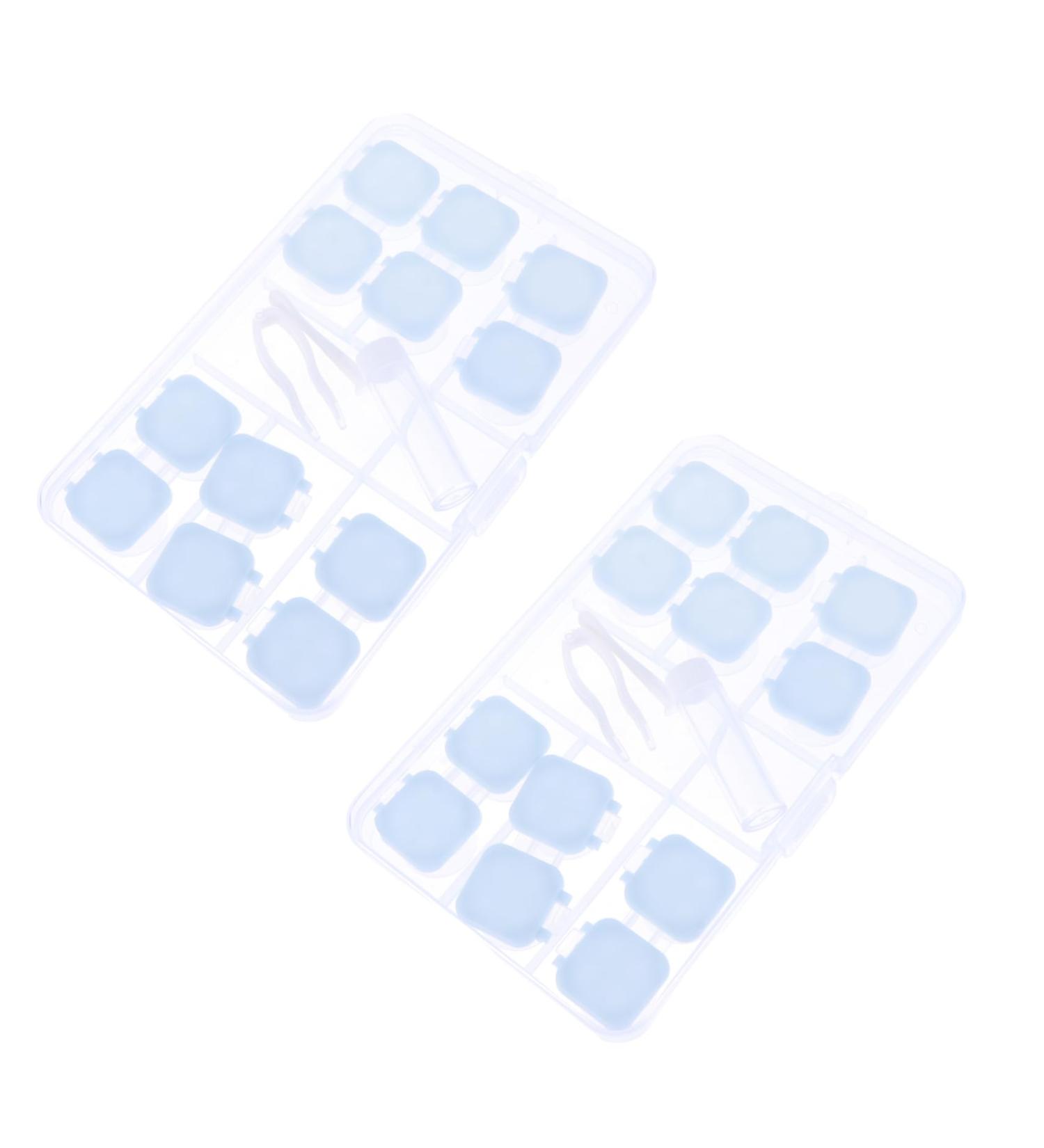 Ultechnovo Contact Lens Box with 2 Storage Containers & Insertion Tool - Travel-Friendly Care Kit for Eyes - Blue 6x3x3cm - Buy Online on GoSupps.com