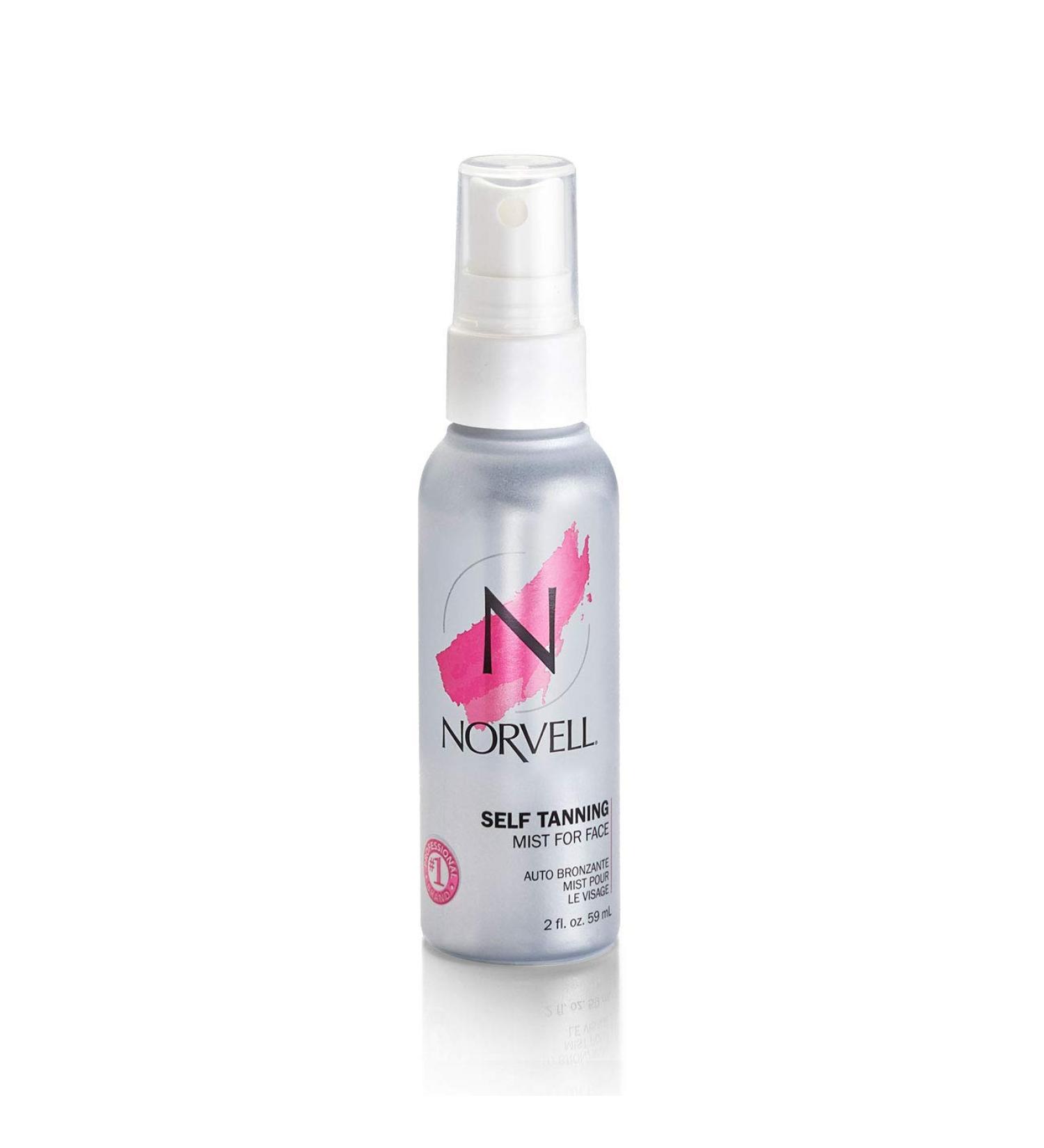 Norvell Sunless Self-Tanning Mist for Face & Touch-up Spray - Non Comedogenic Bronzer - Natural Sun-Kissed Glow - 2 fl.oz - Buy Online on GoSupps.com