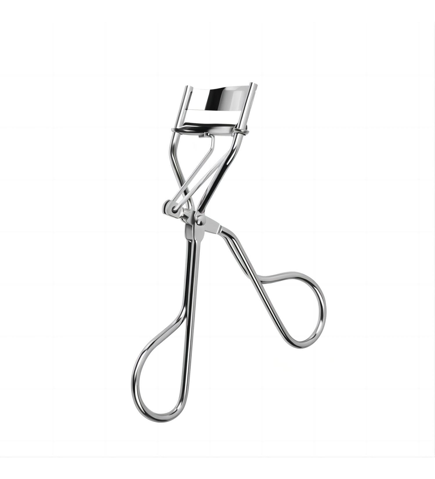 Eyelash Curler Silver Eyelash Curler Stainless Steel Eyelash Curler with Replacement Silicone Pads for Permanent Curls Eye Makeup Tools - Buy Online on GoSupps.com