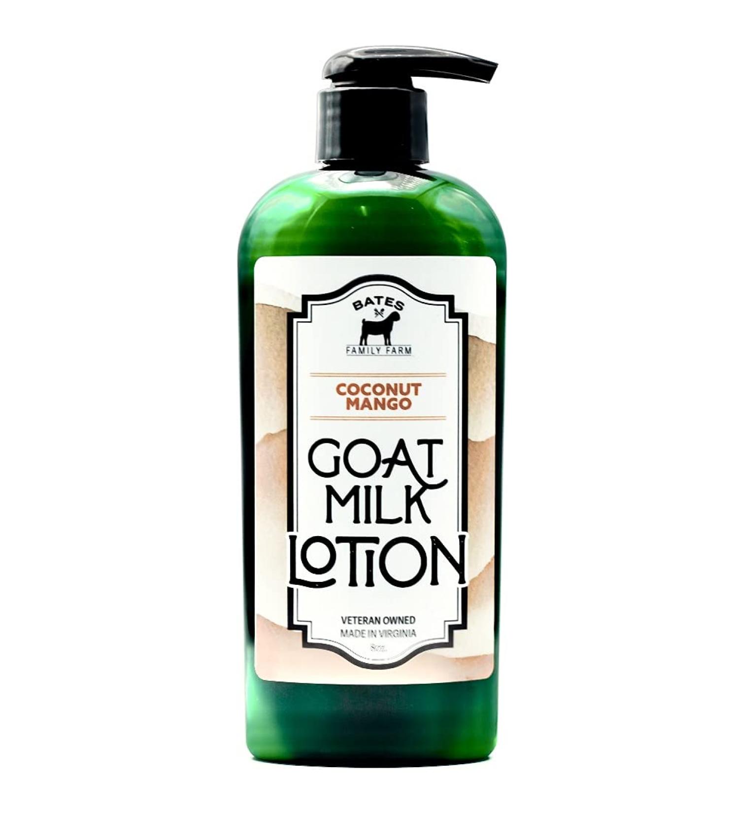 Bates Family Farm Coconut Mango Goat Milk Shea Butter Lotion 8oz - Natural Moisturizer - Buy Online on GoSupps.com