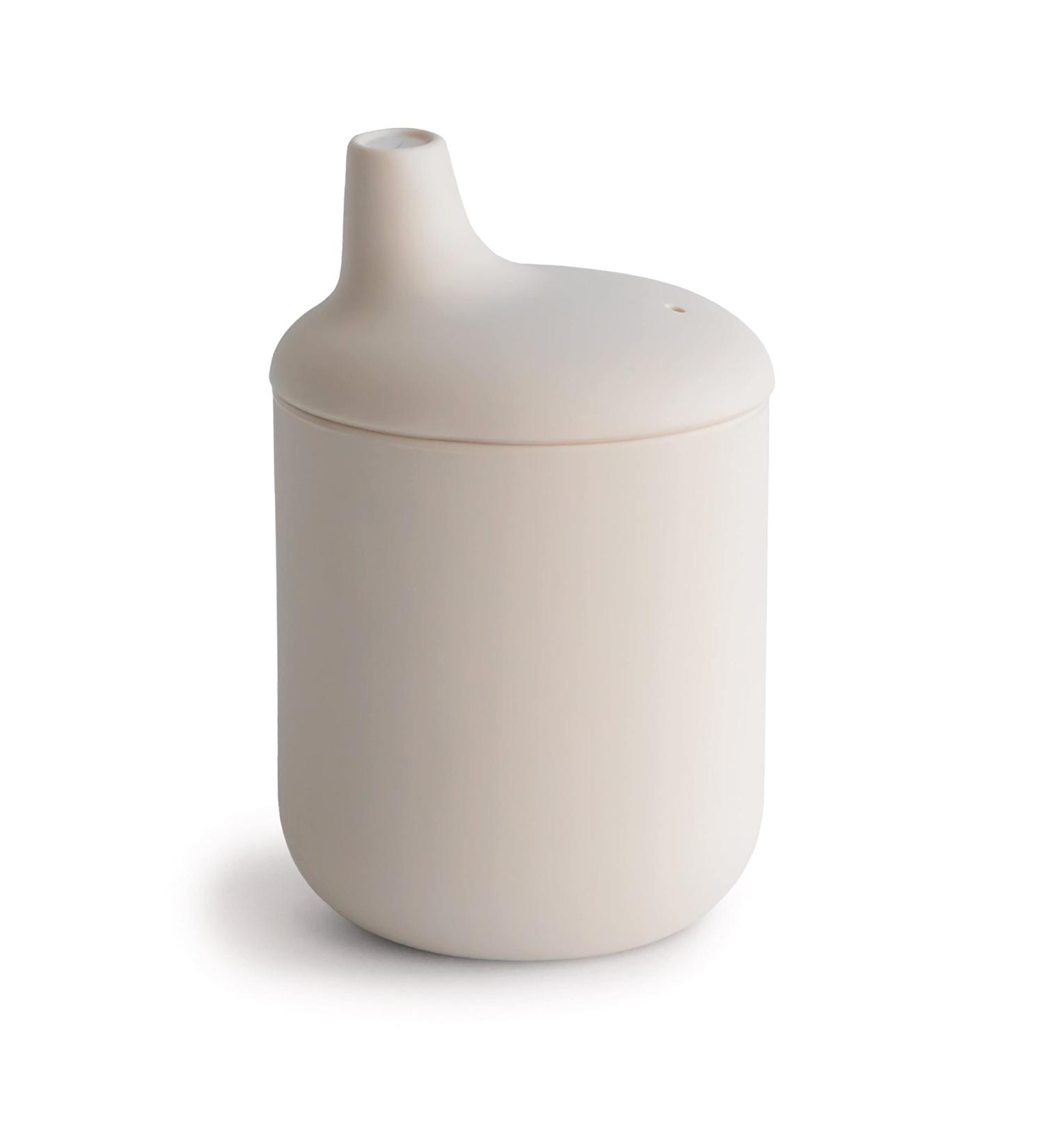 Mushie 100% Silicone Baby Sippy Cup | 6 Months+ | Shifting Sand Color - Buy Online on GoSupps.com