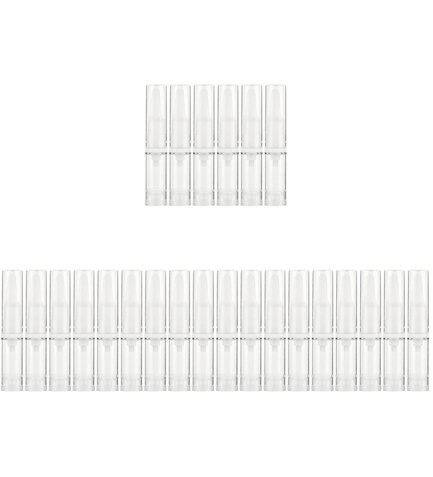 Ipetboom 24 Pcs Liquid Foundation Bottle With Cover Travel Storage Bottle 12x1.9cmx4pcs Transparentx4pcs - Buy Online on GoSupps.com