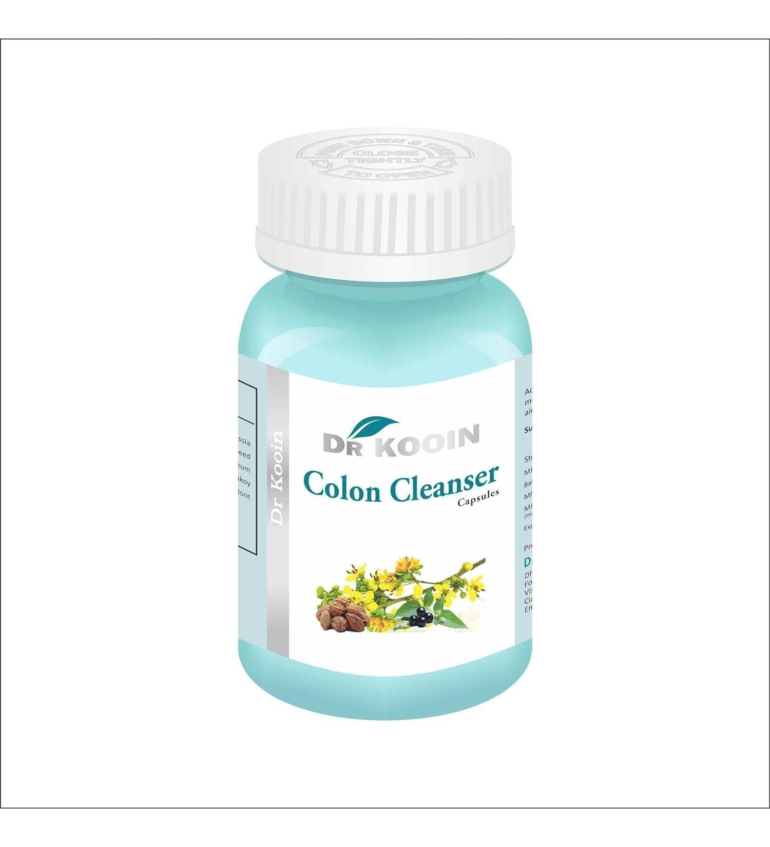 Colon Cleanser Ayurvedic Capsules for Gut Health - 60 Capsules (Pack of 1)